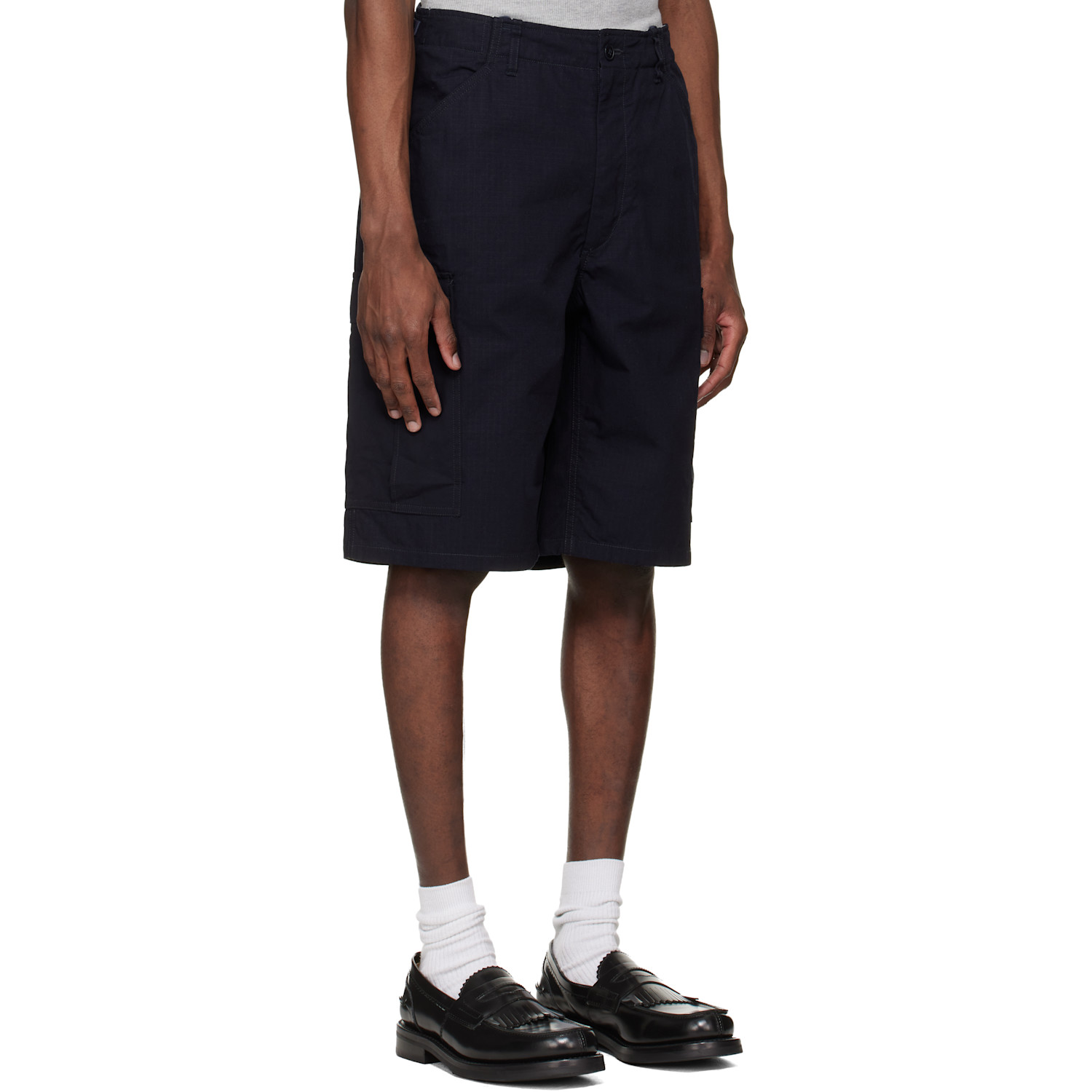  Nanamica Navy Ripstop Cargo Shorts 