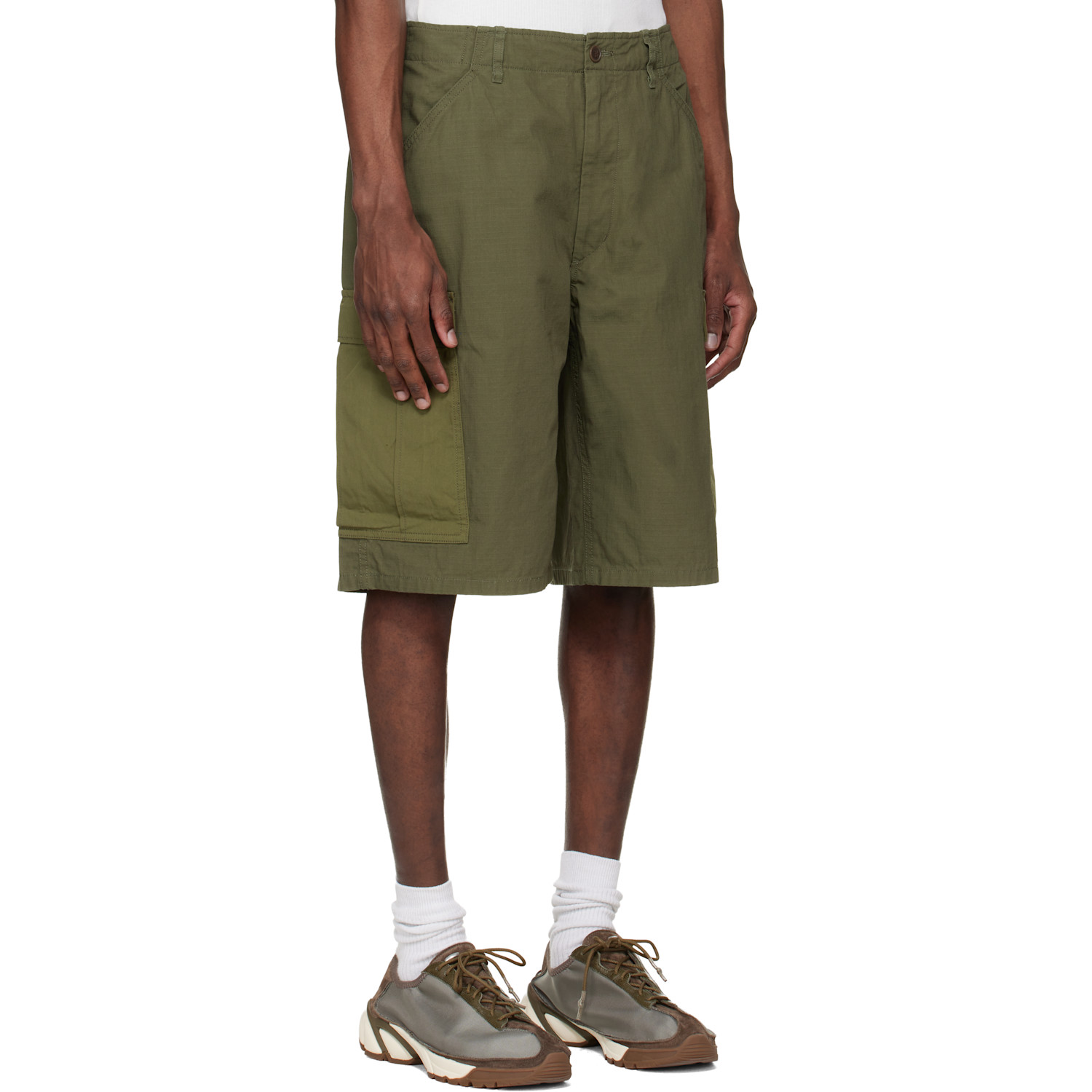  Nanamica Khaki Ripstop Cargo Shorts 