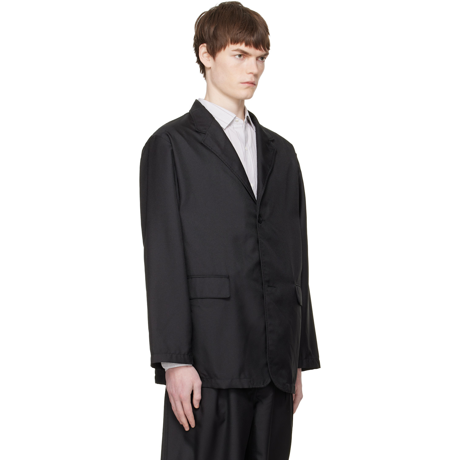  Nanamica Black Polyester Twill Club Blazer 