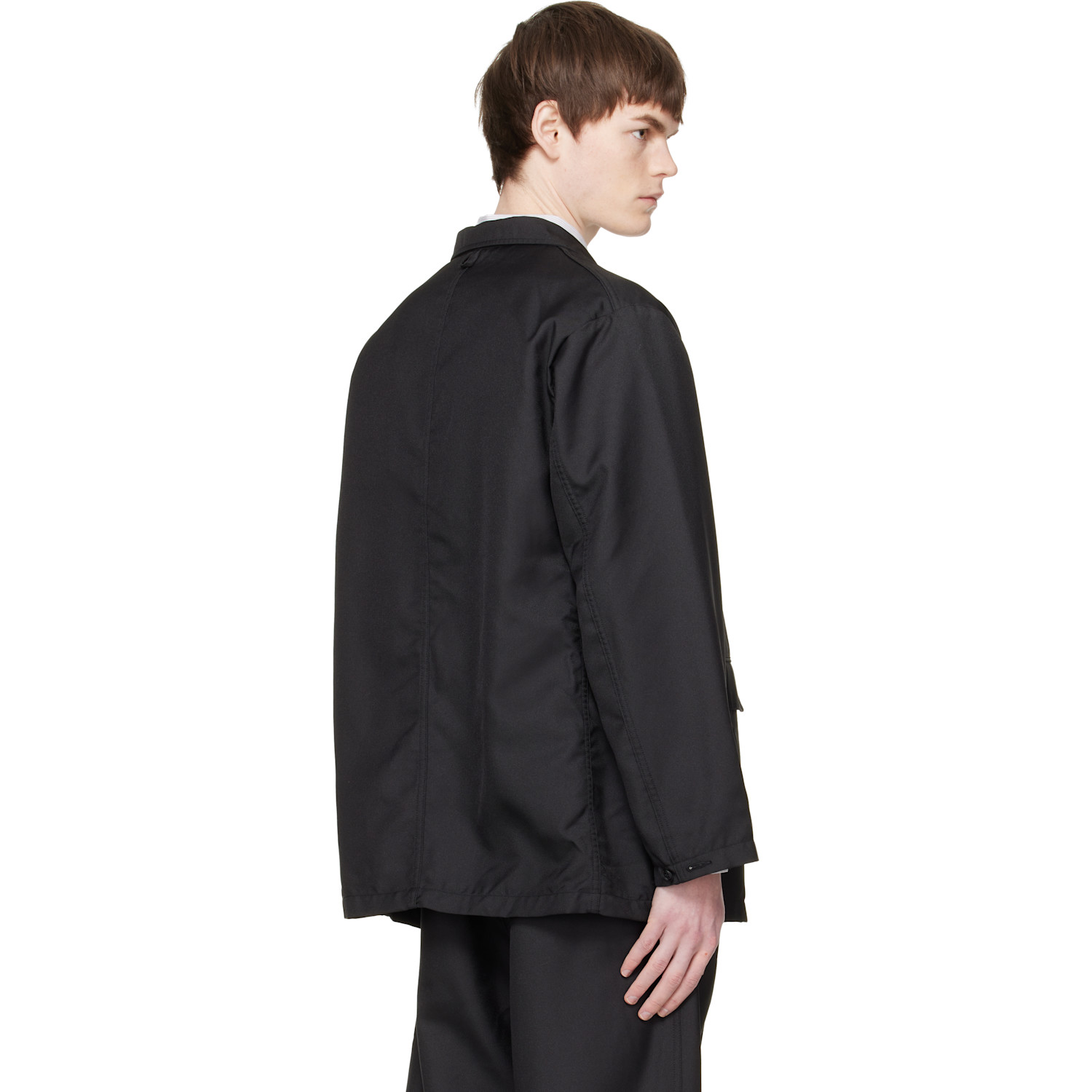  Nanamica Black Polyester Twill Club Blazer 