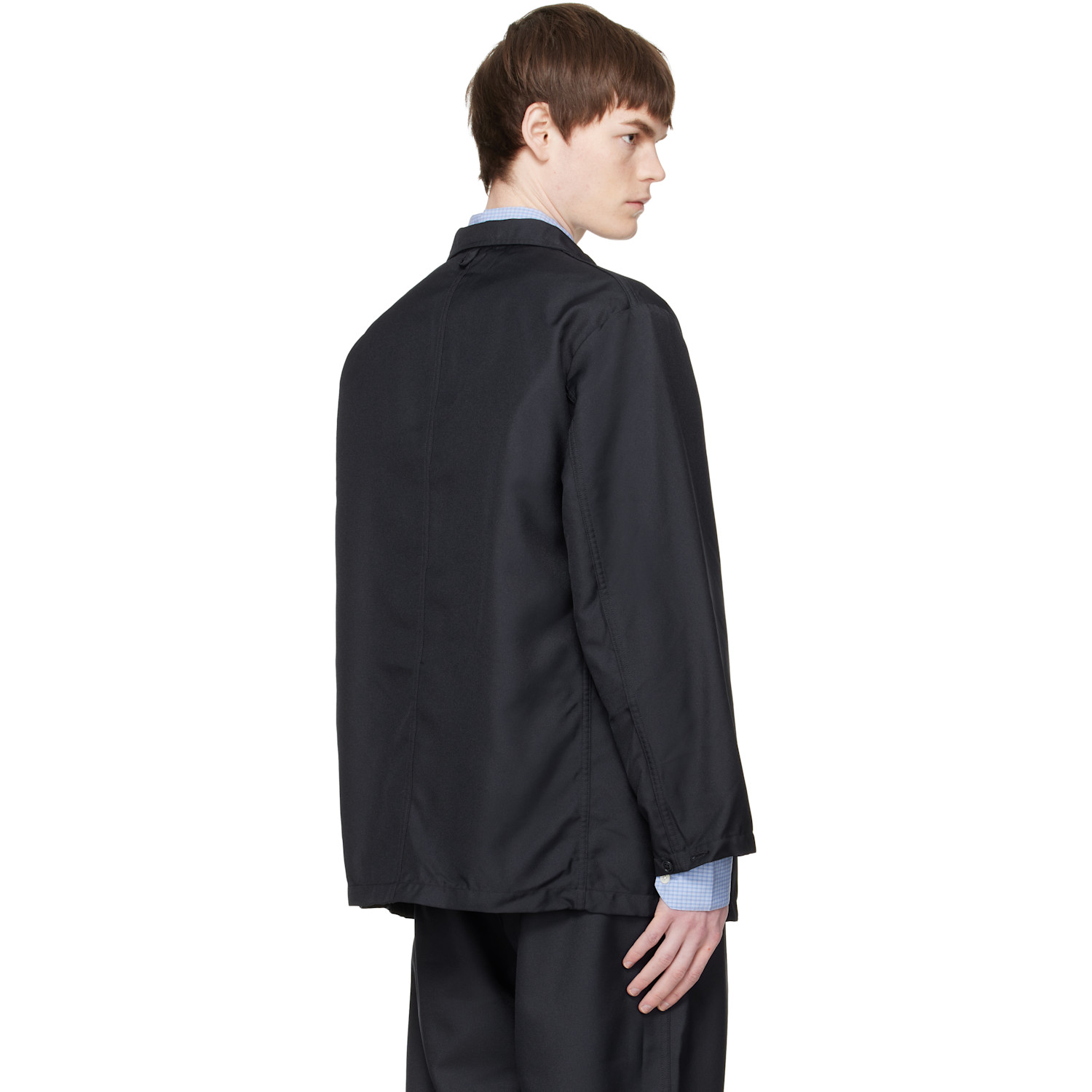  Nanamica Navy Polyester Twill Club Blazer 