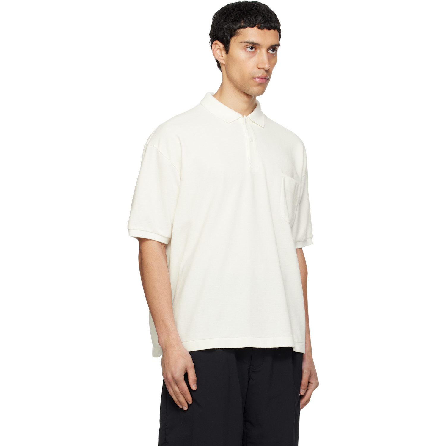  Nanamica Off-white Short Sleeve Polo 