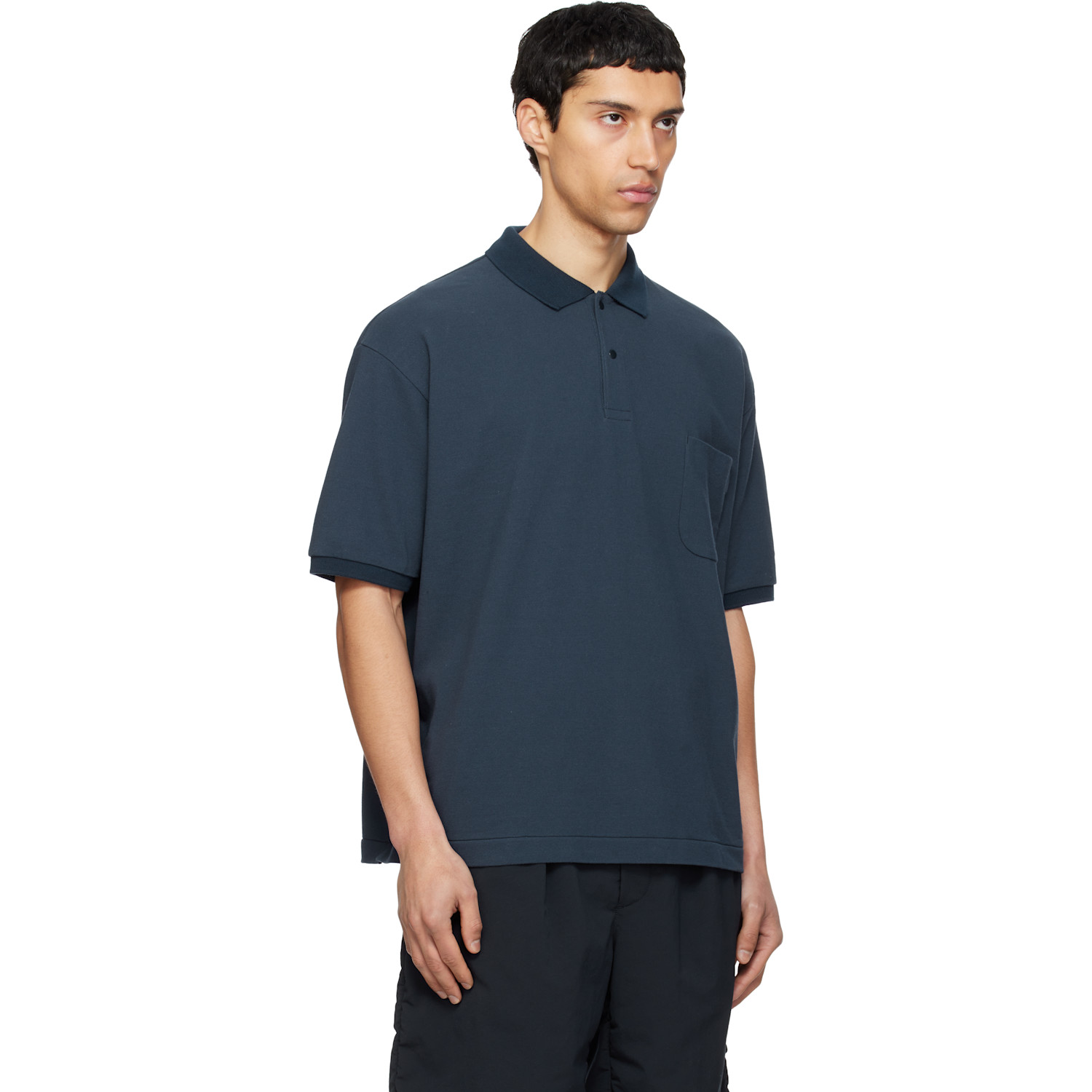  Nanamica Navy Short Sleeve Polo 