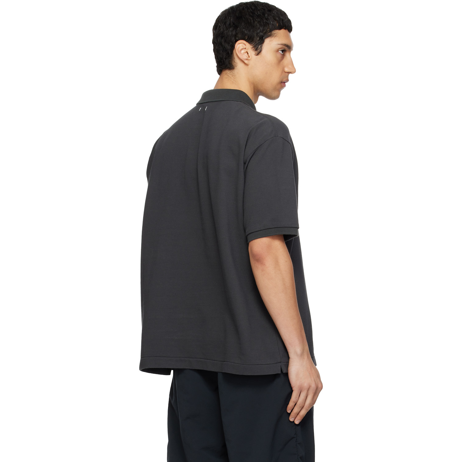  Nanamica Gray Short Sleeve Polo 