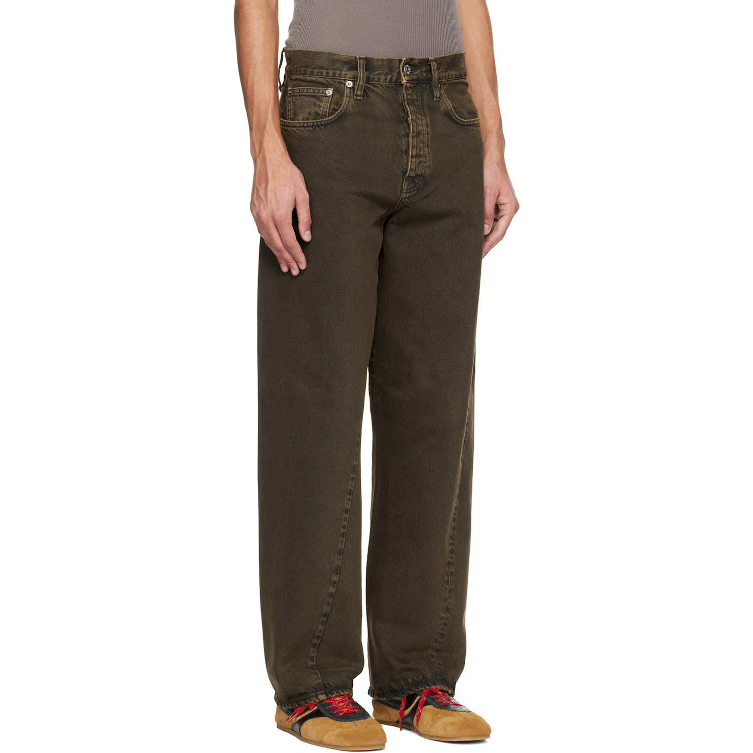  Sunflower Brown Wide Twist Jeans 