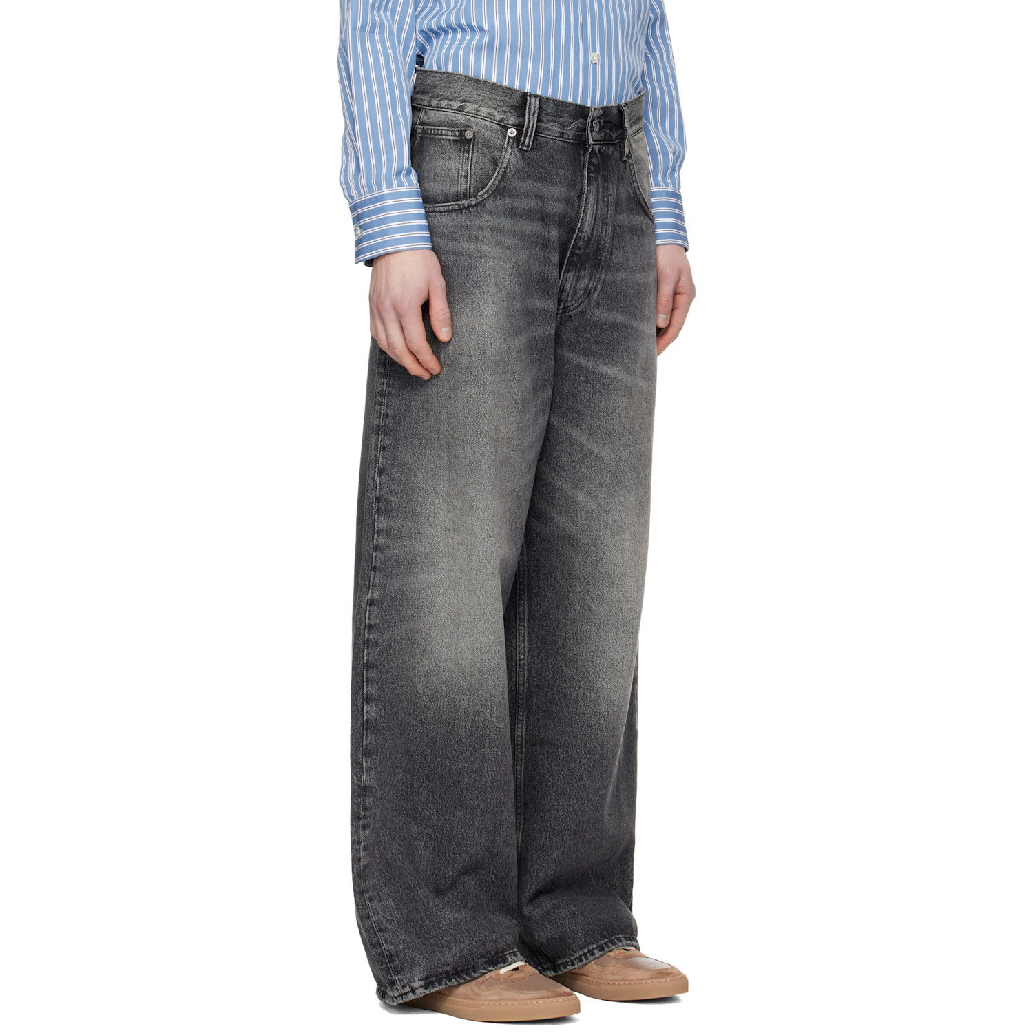  Sunflower Black Super Wide Jeans 