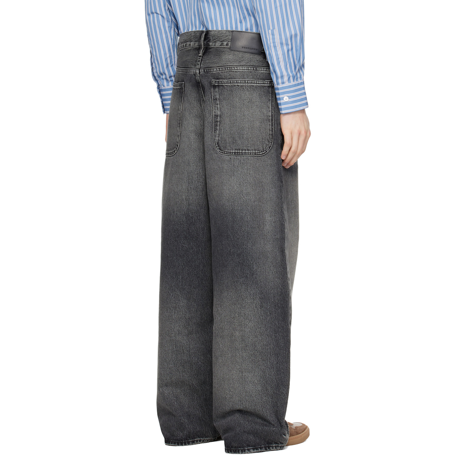  Sunflower Black Super Wide Jeans 
