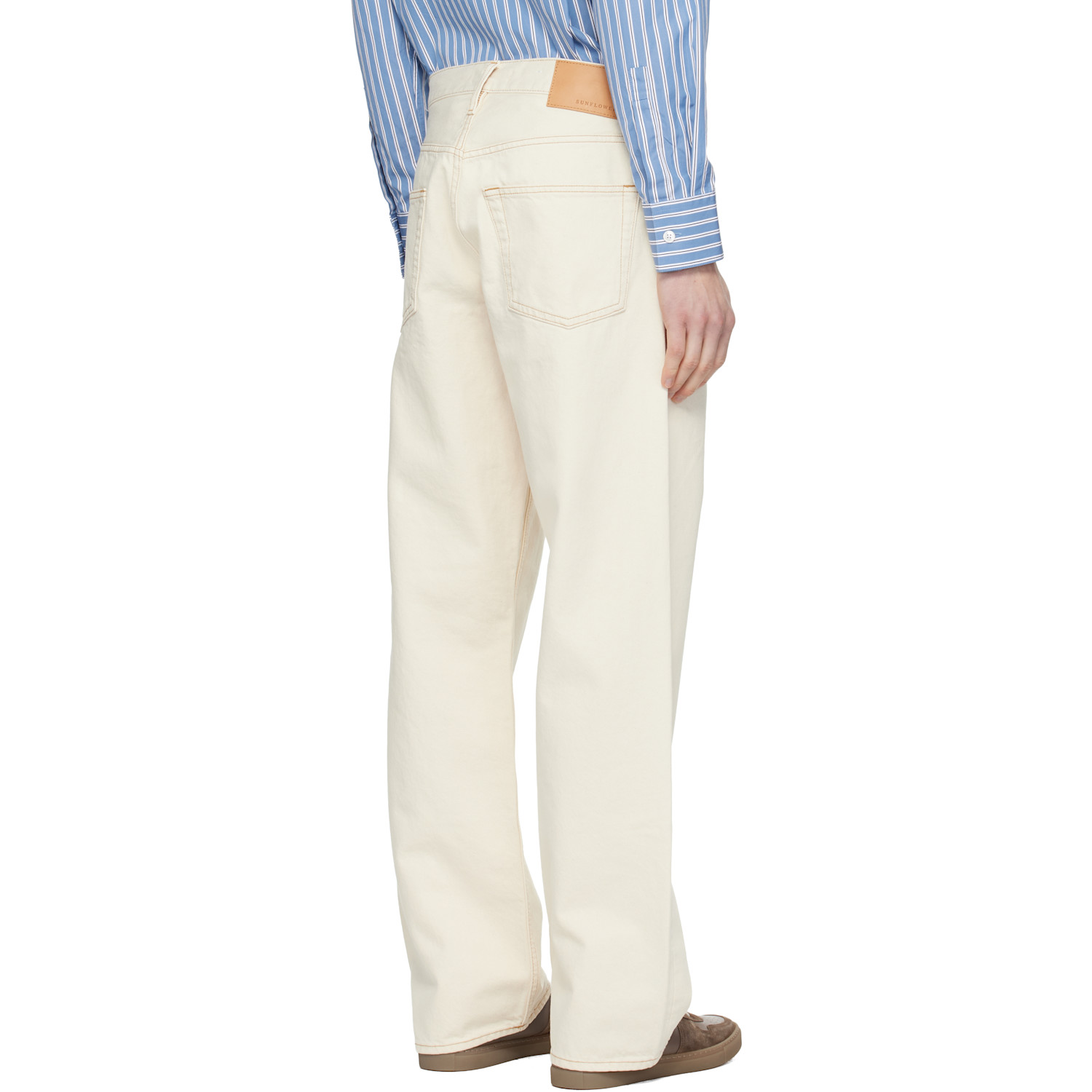  Sunflower Off-white Loose Jeans 