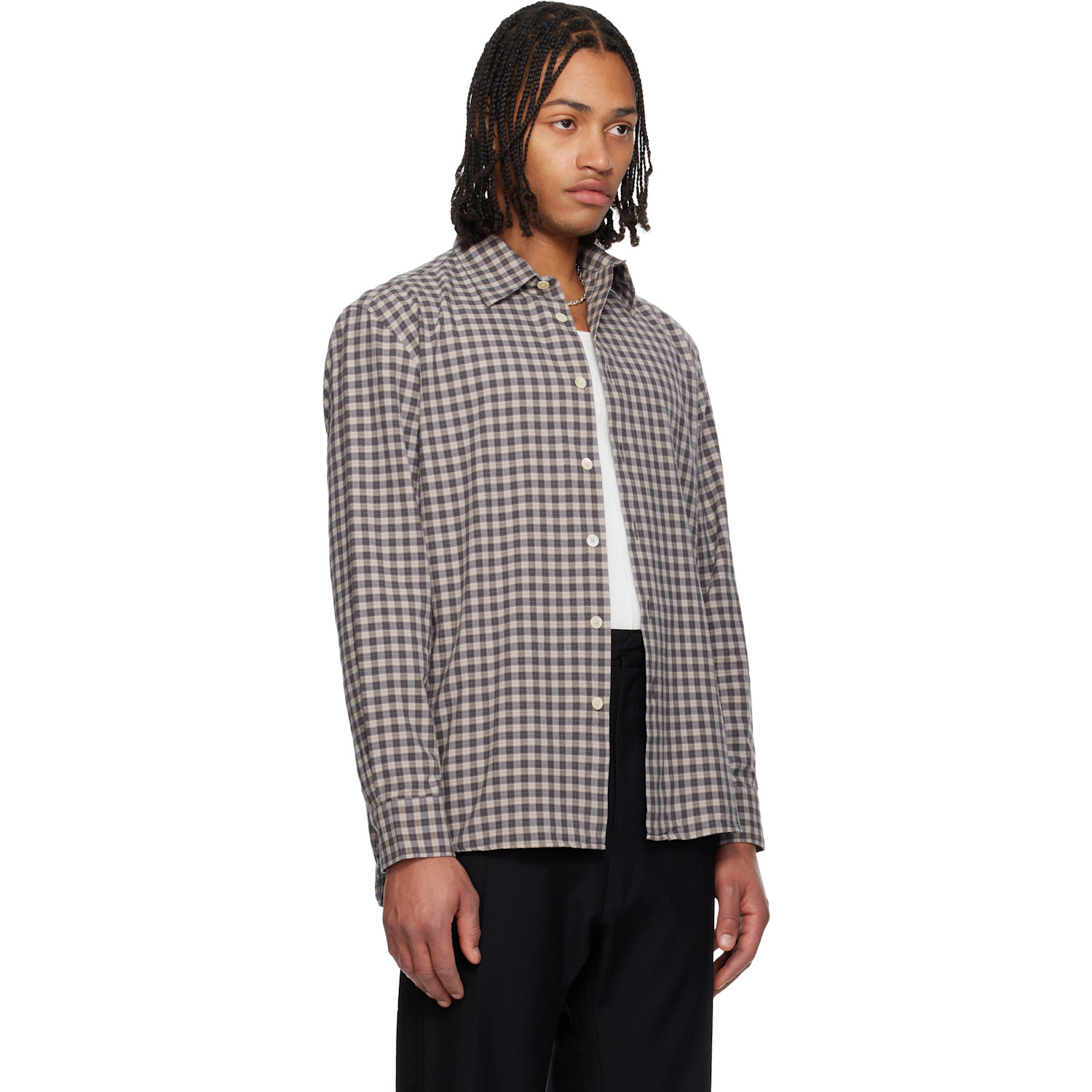  Sunflower Gray & Beige Studio Shirt 