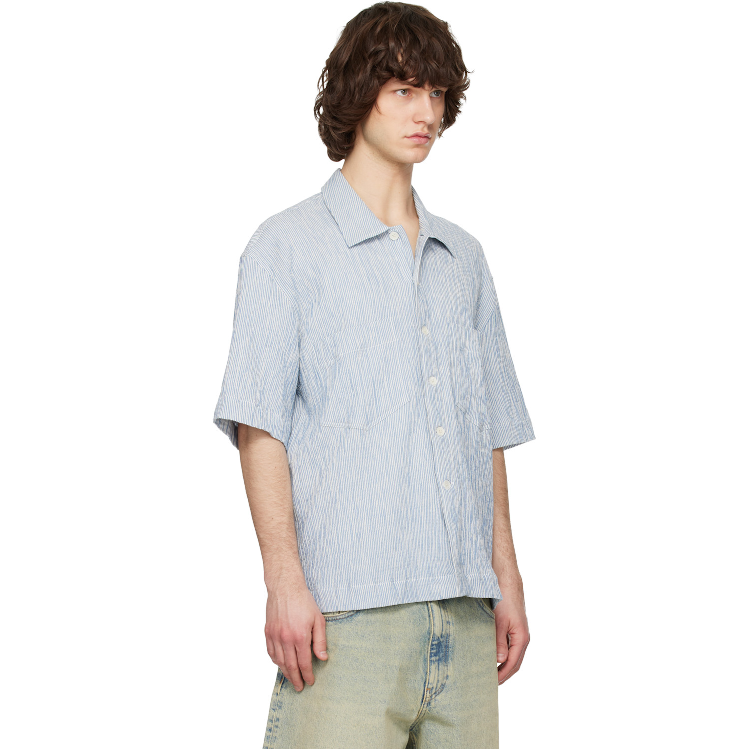  Sunflower Blue & White Adam Shirt 