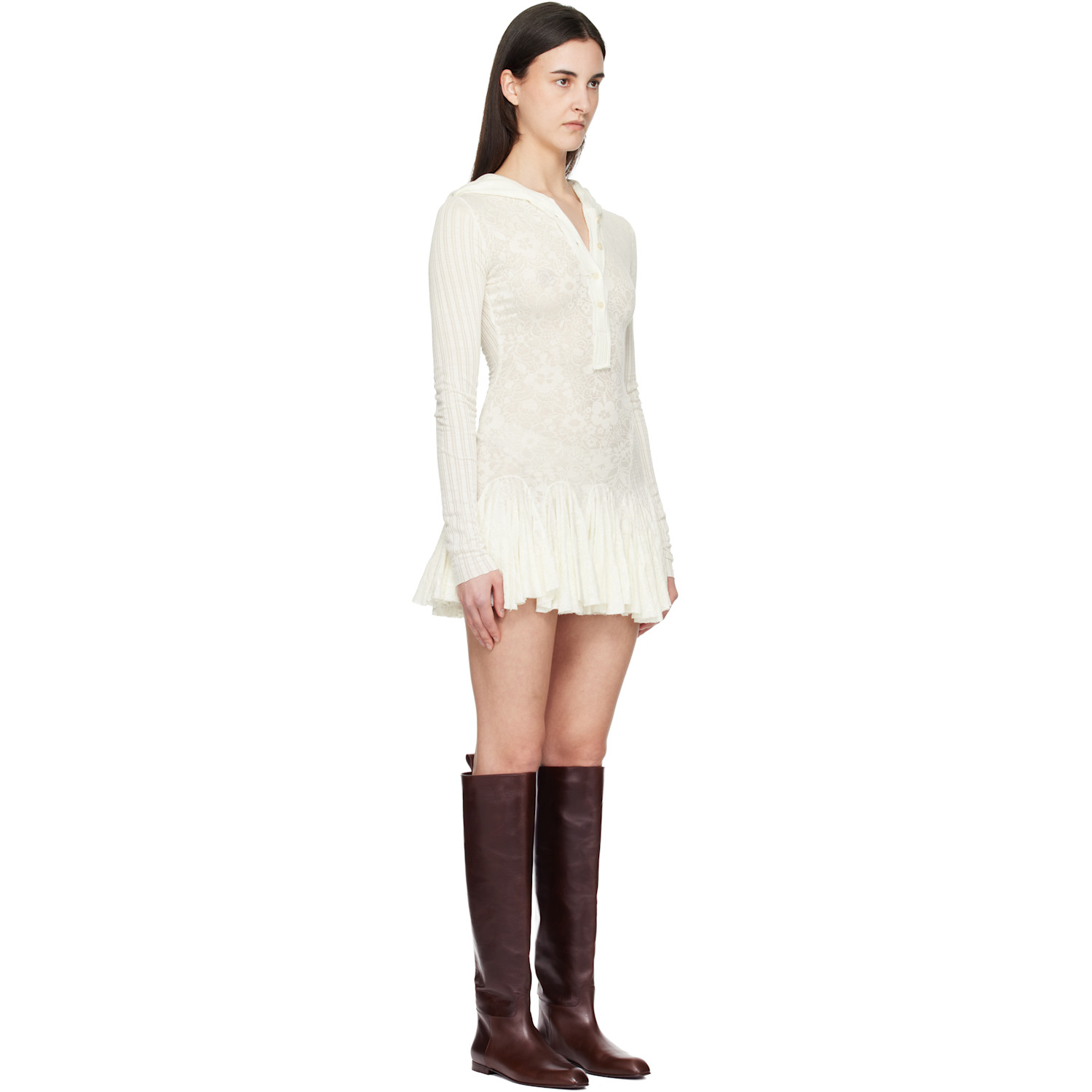  Edward Cuming Off-white Kitchen Madame Rat Minidress 