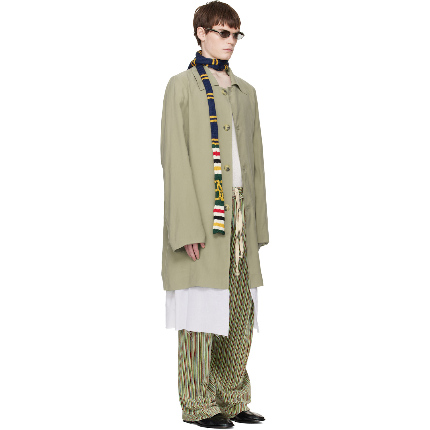  Edward Cuming Beige Exploded Lining Coat 