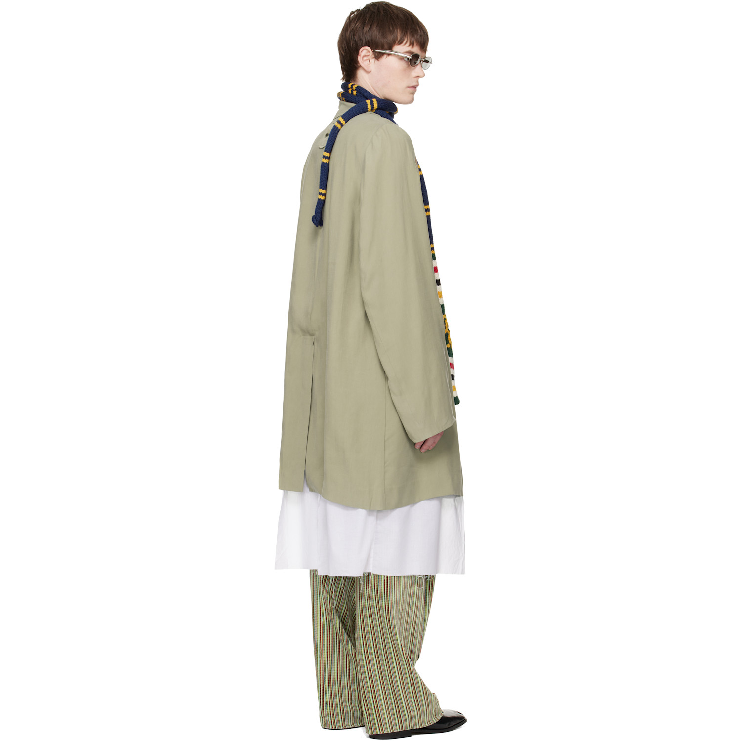  Edward Cuming Beige Exploded Lining Coat 