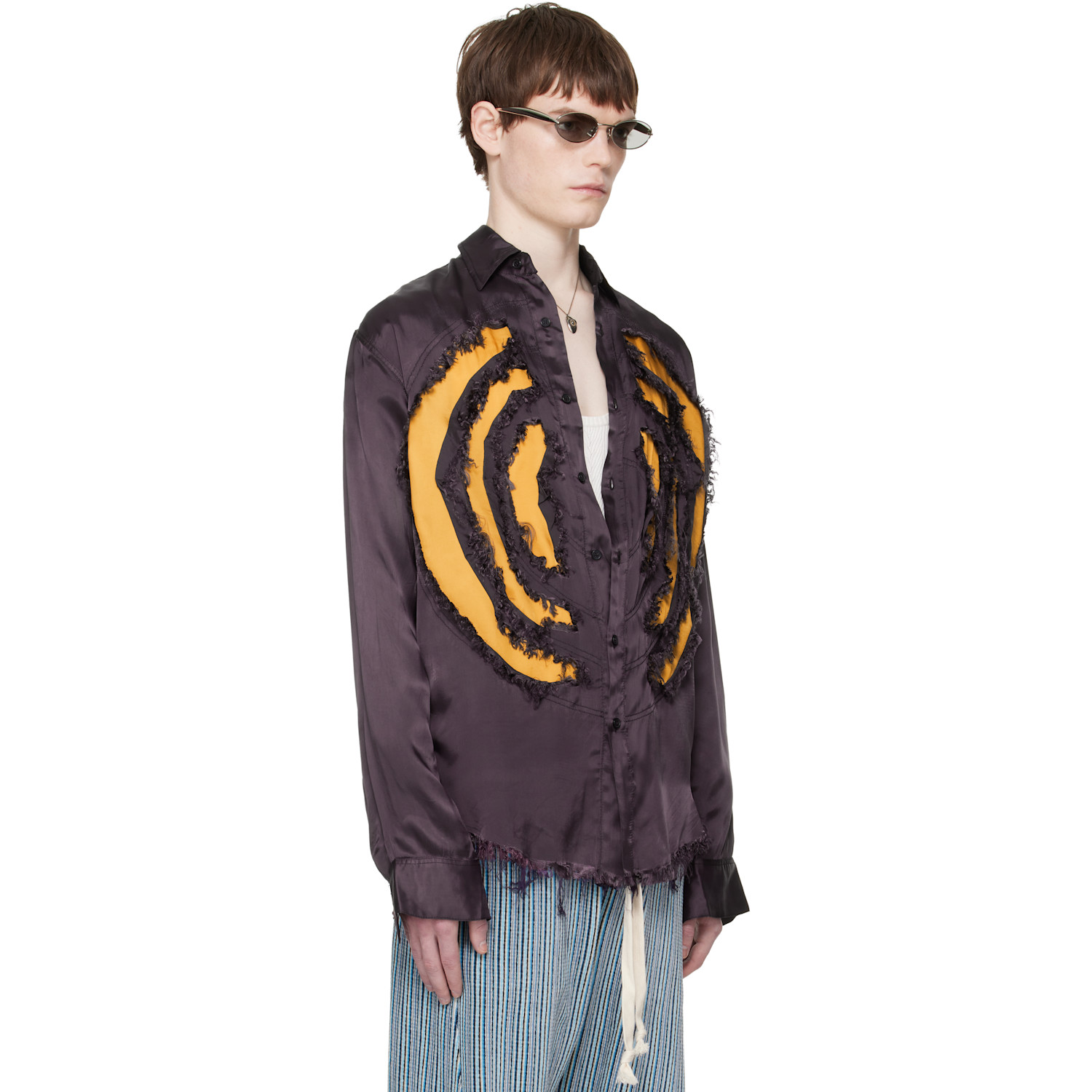  Edward Cuming Purple Vortex Lung Shirt 