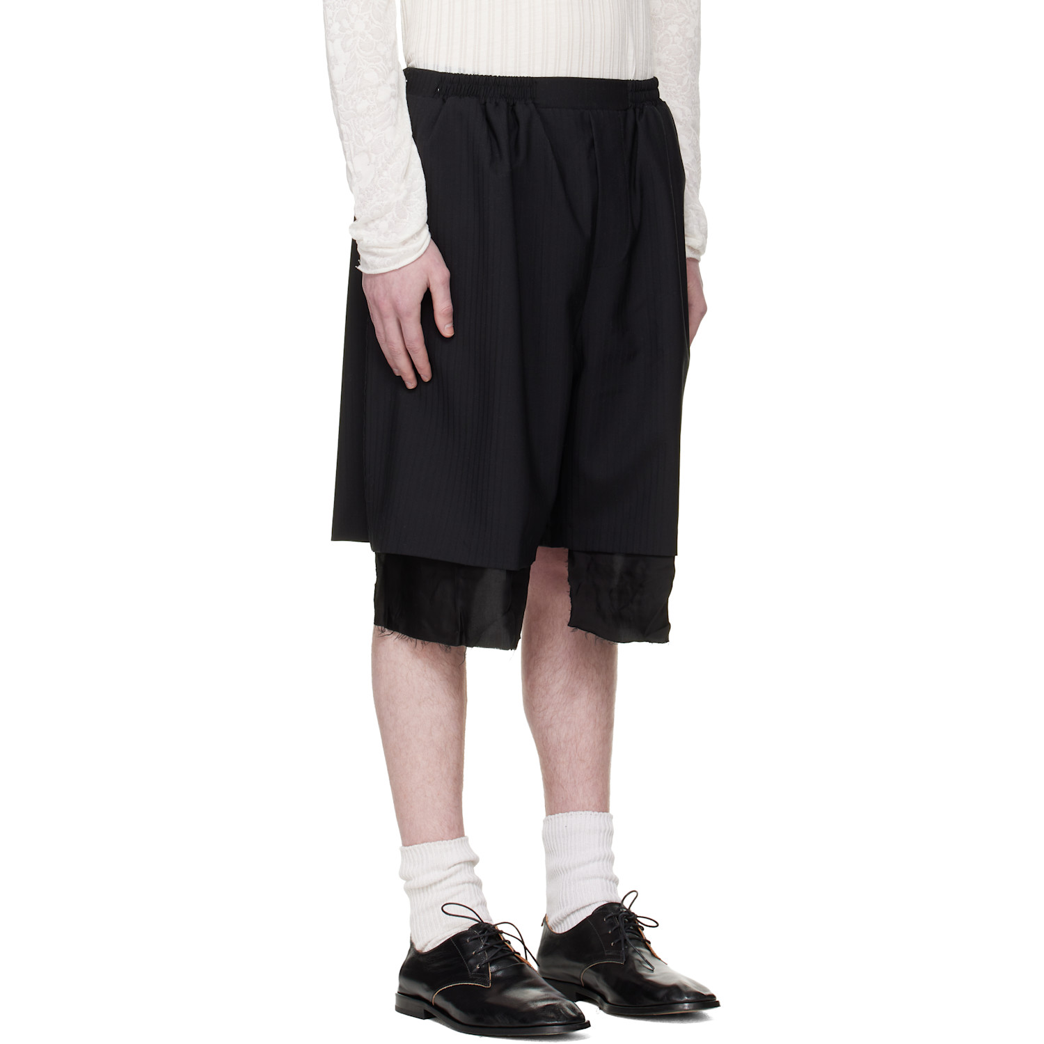  Edward Cuming Black Exploded Lining Shorts 