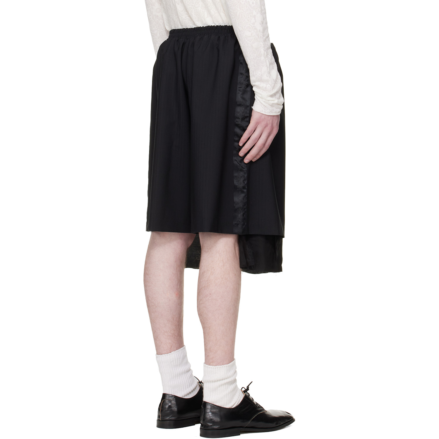  Edward Cuming Black Exploded Lining Shorts 
