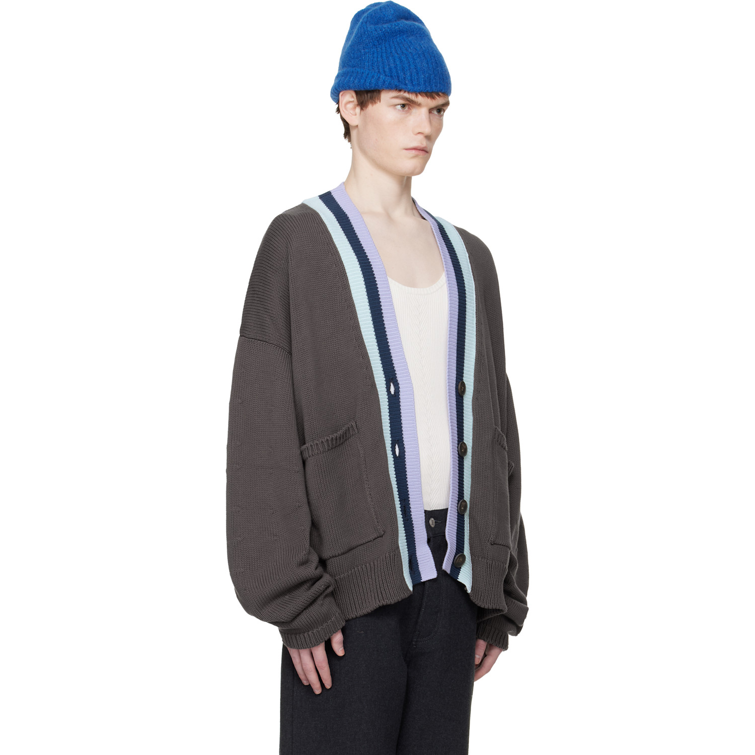  Edward Cuming Brown Heart Throb Cardigan 