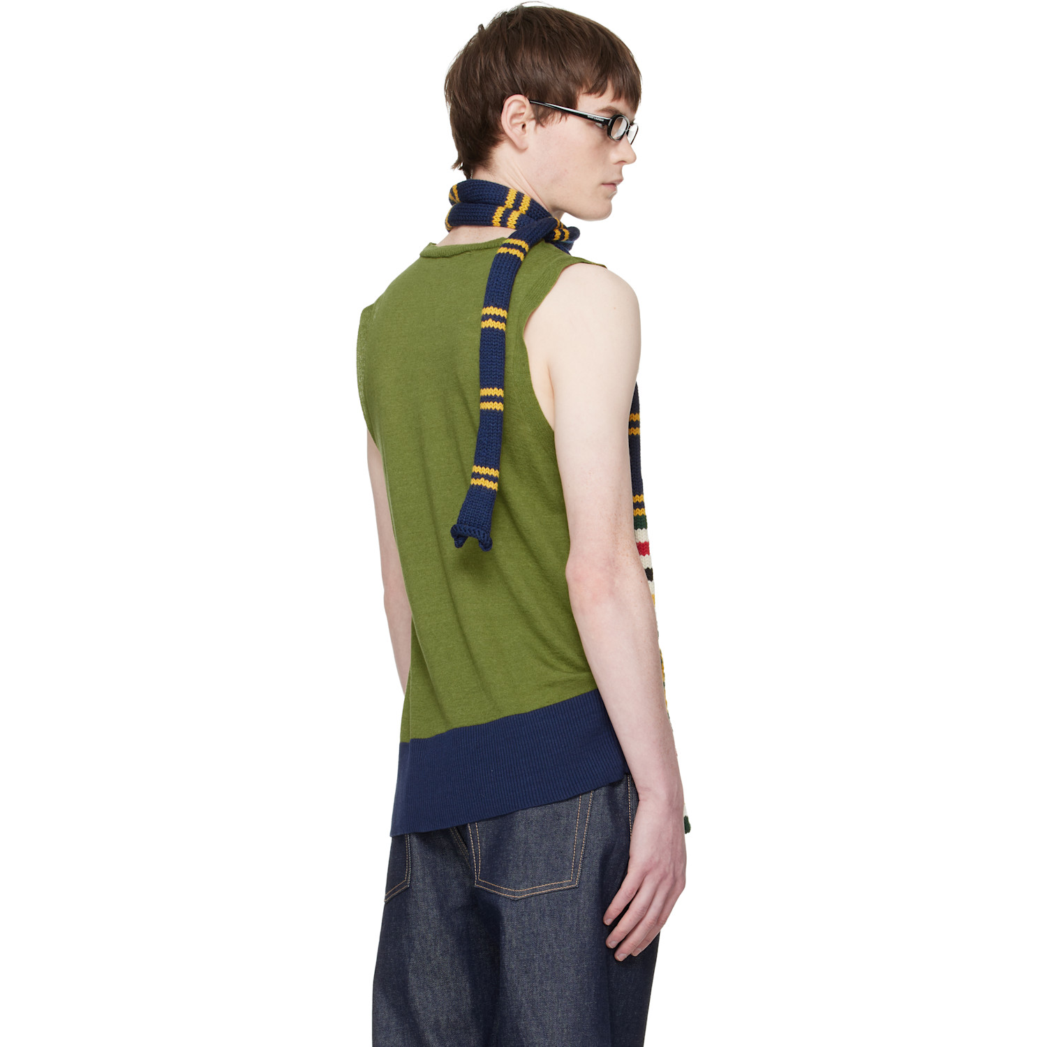  Edward Cuming Green Vortex Tank Top 