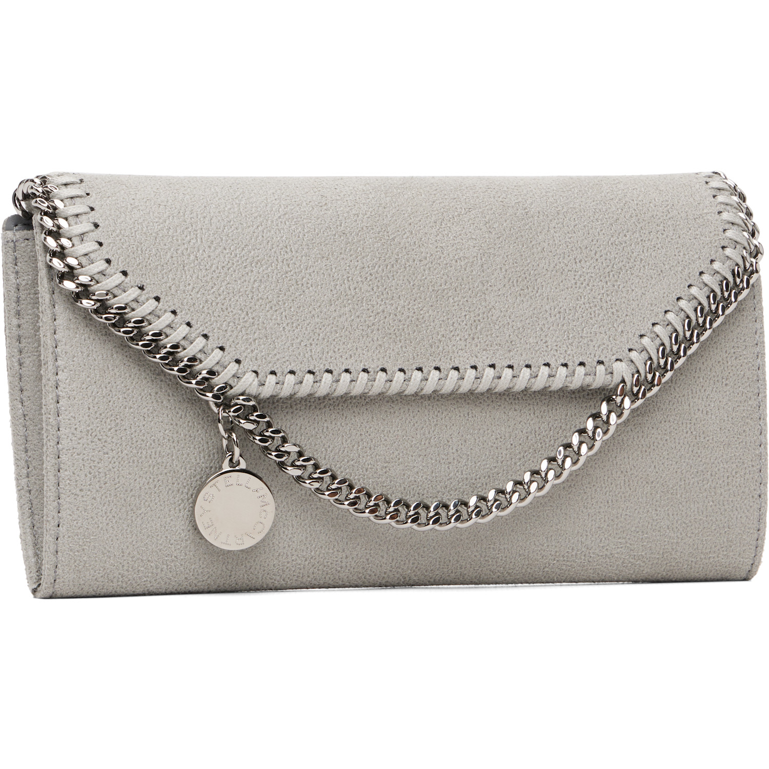  Stella Mccartney Gray Falabella Wallet-on-chain Crossbody Bag 