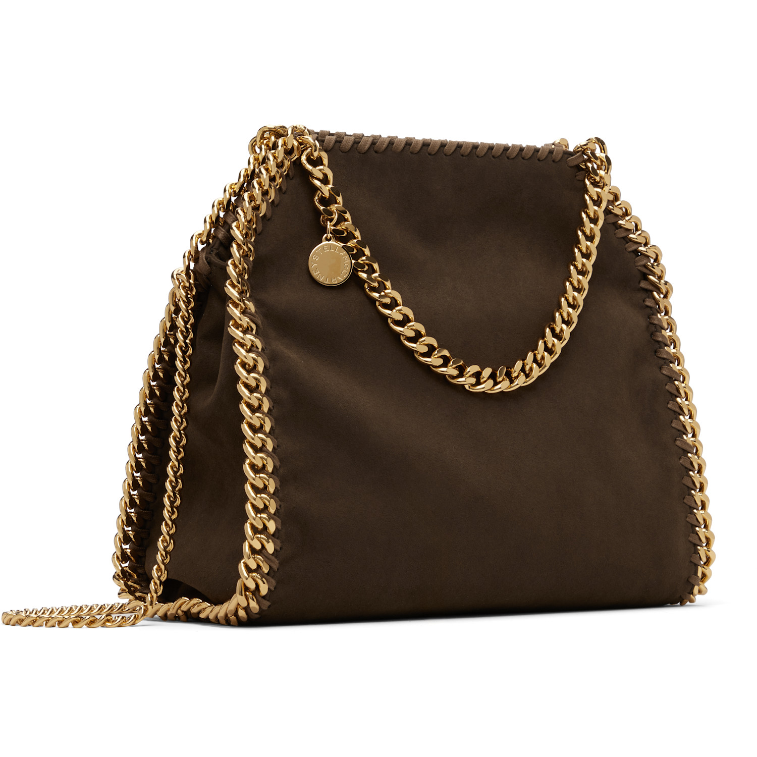  Stella Mccartney Brown Falabella Mini Suede Bag 