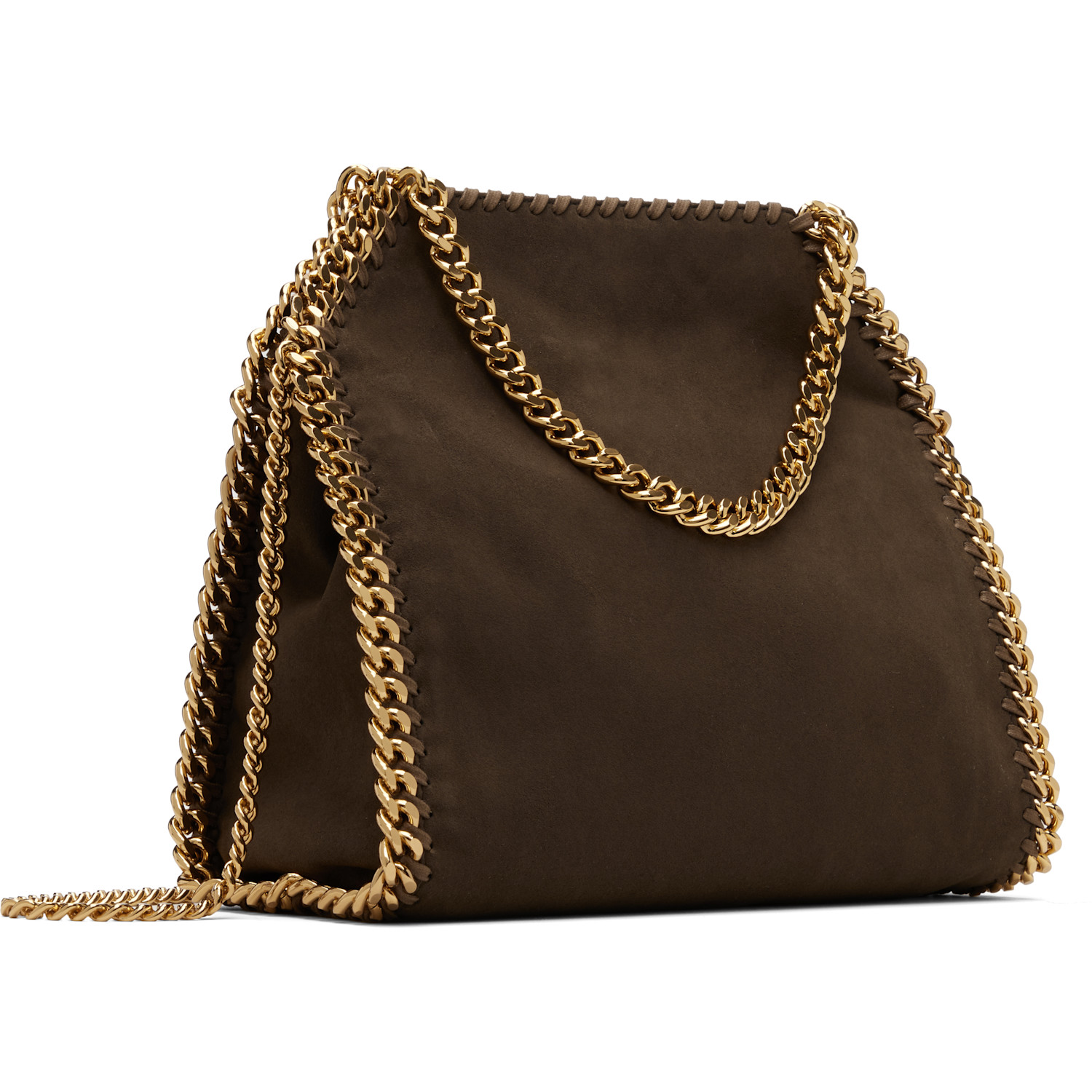  Stella Mccartney Brown Falabella Mini Suede Bag 