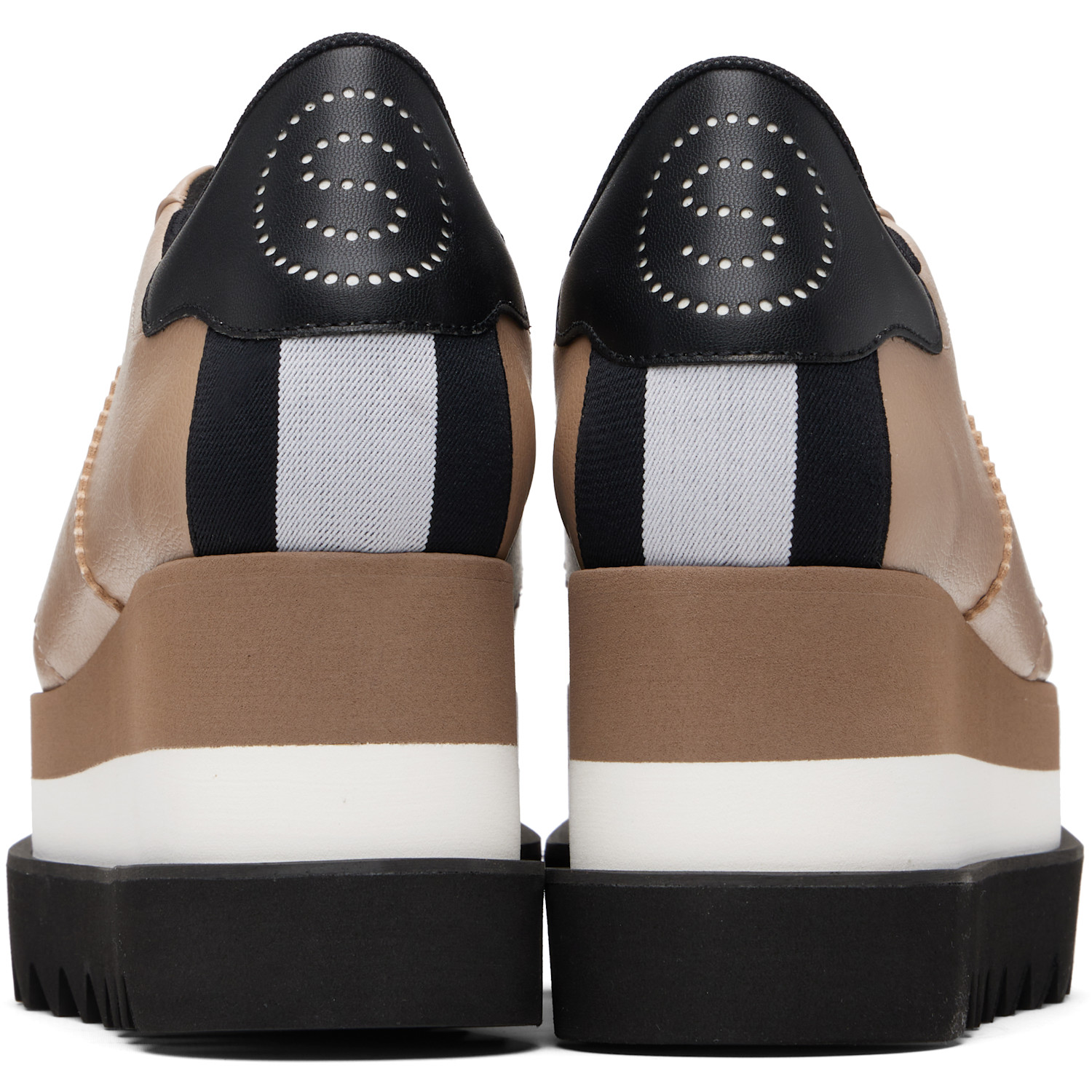  Stella Mccartney Taupe Sneak-elyse Platform Sneakers 