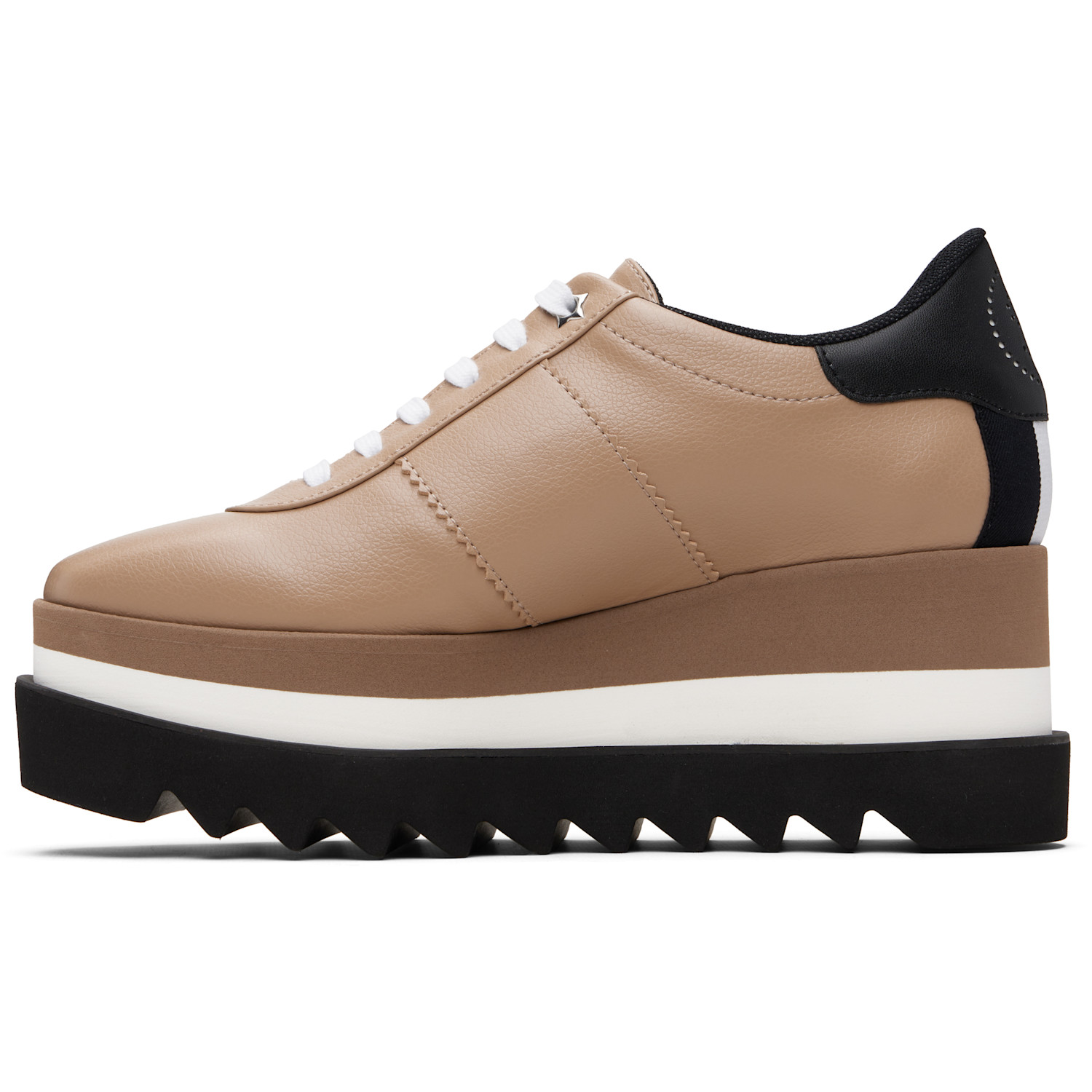  Stella Mccartney Taupe Sneak-elyse Platform Sneakers 