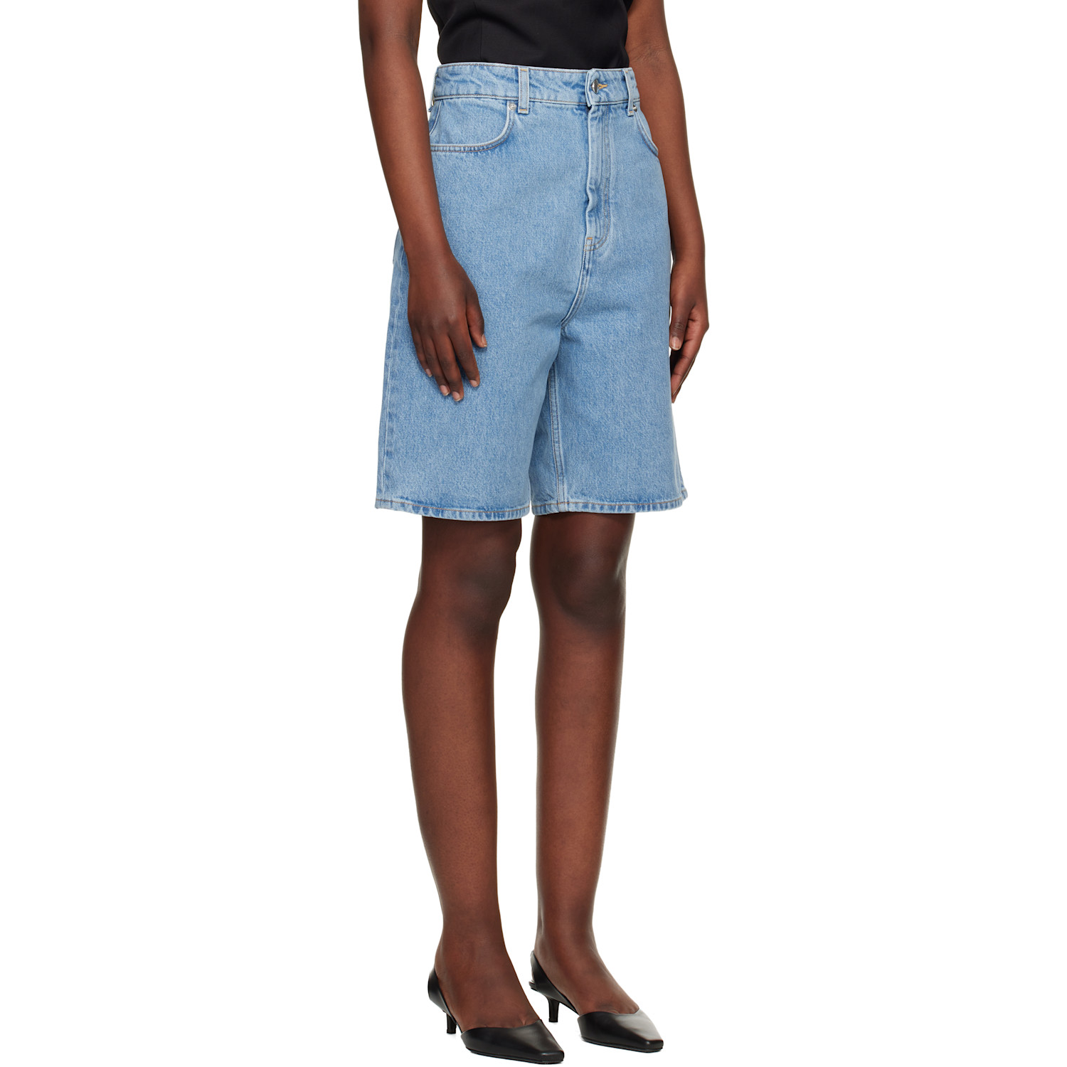  Loulou De Saison Blue Isu Lds Denim Shorts 