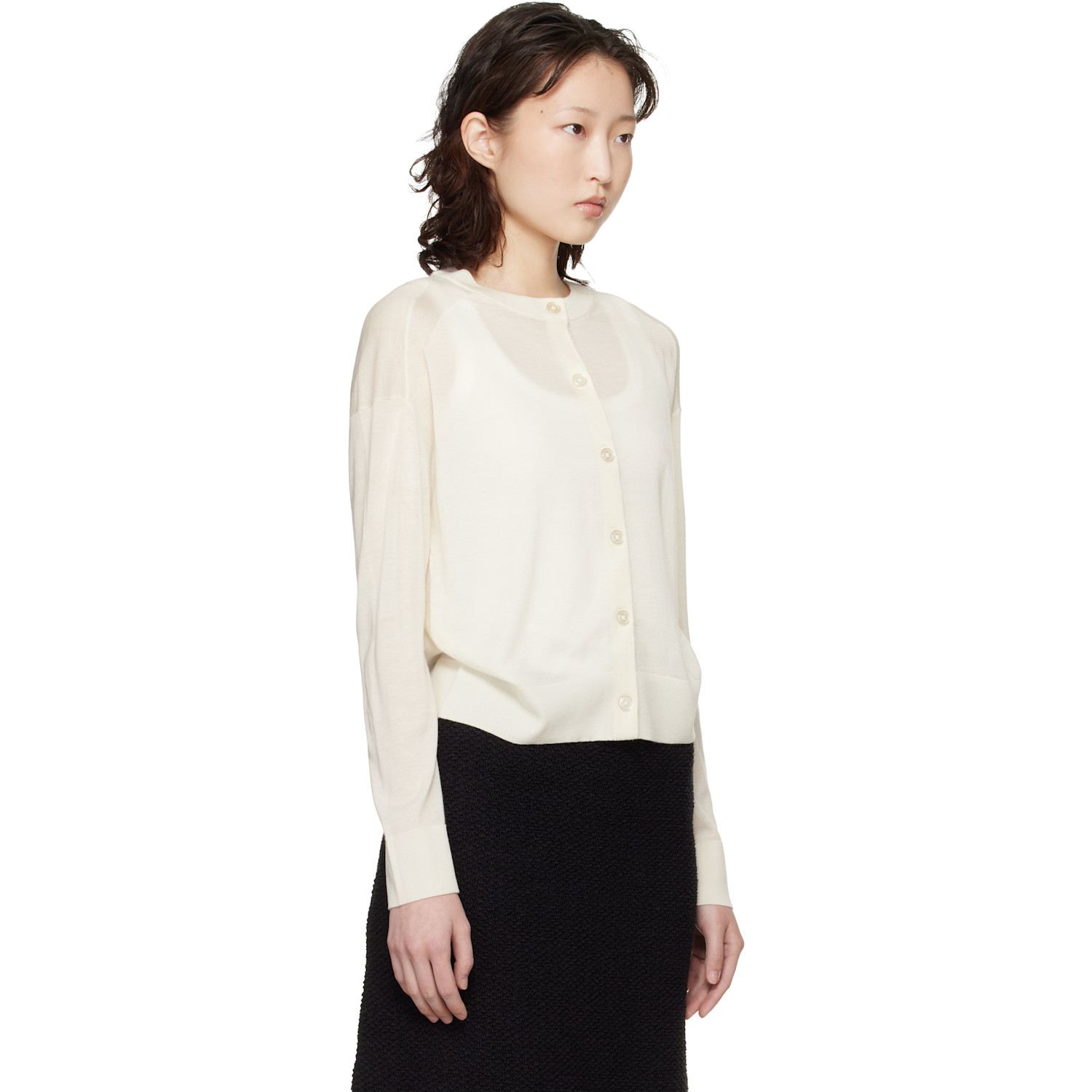  Loulou De Saison Off-white Kita Cardigan 