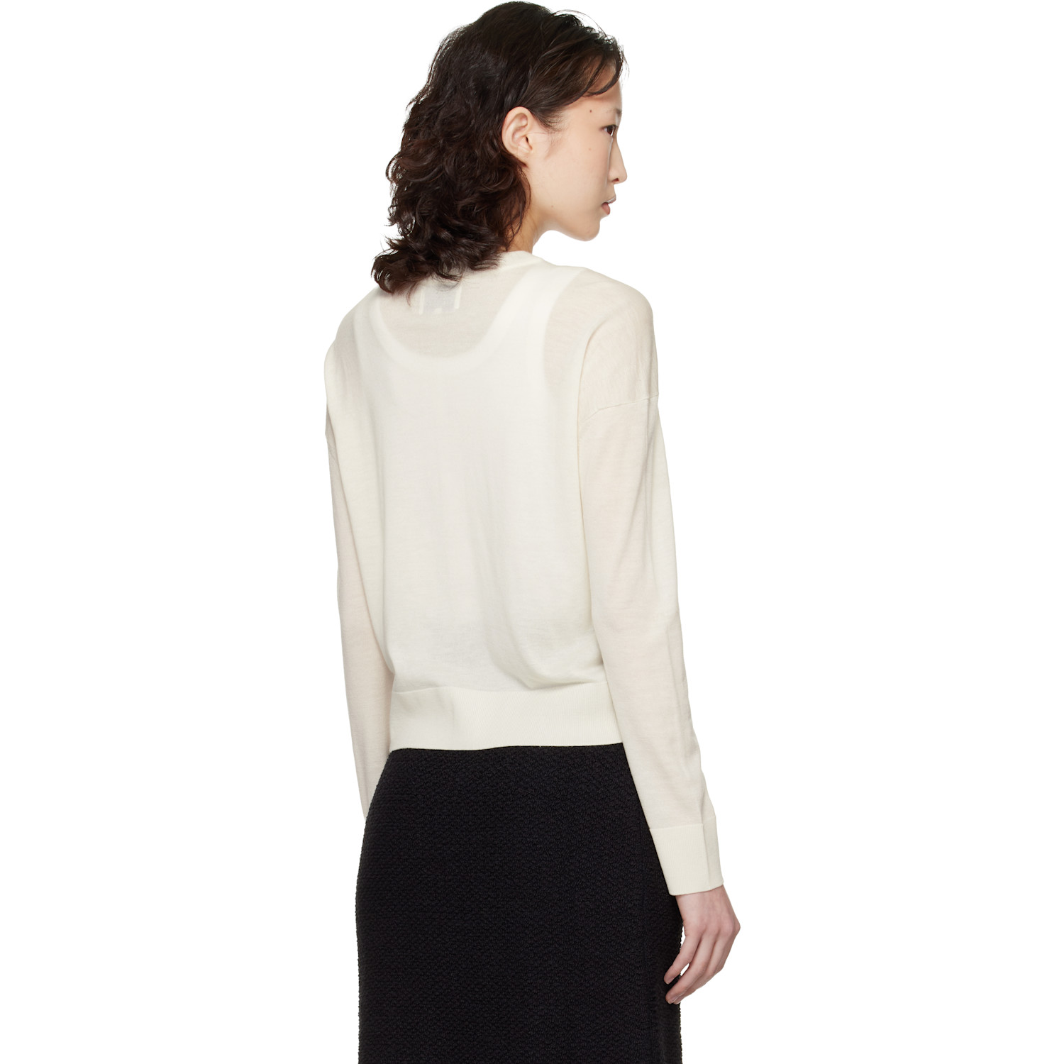  Loulou De Saison Off-white Kita Cardigan 