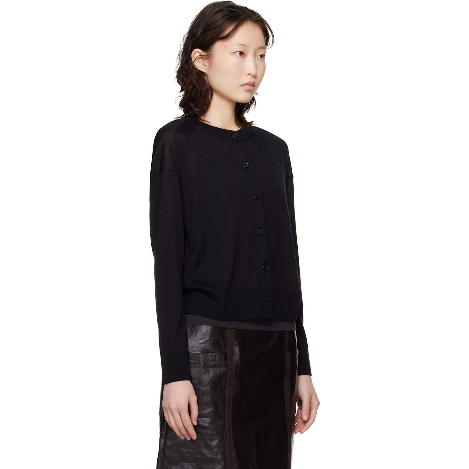  Loulou De Saison Black Kita Cardigan 