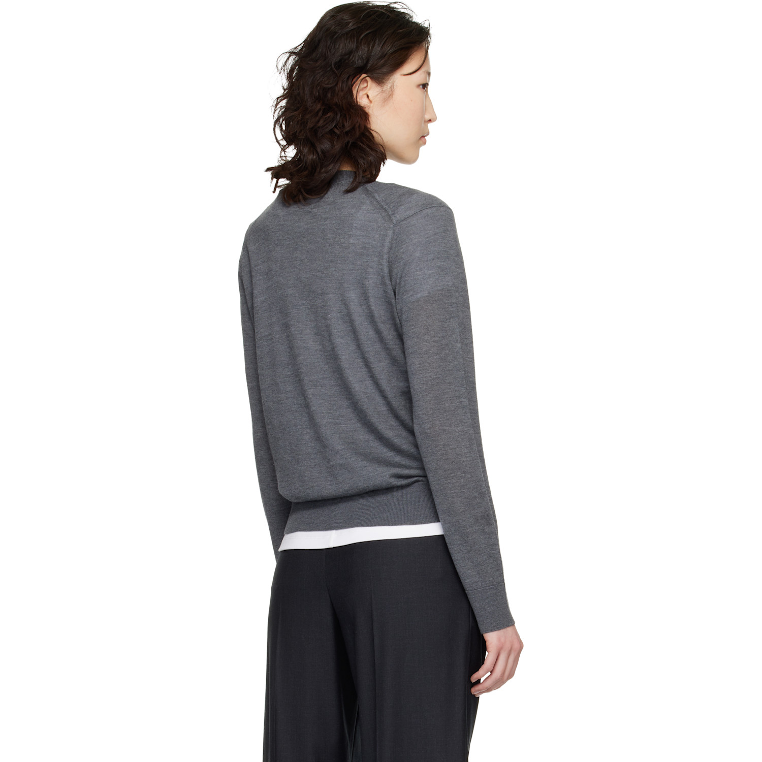  Loulou De Saison Gray Ditto Fluid Sweater 