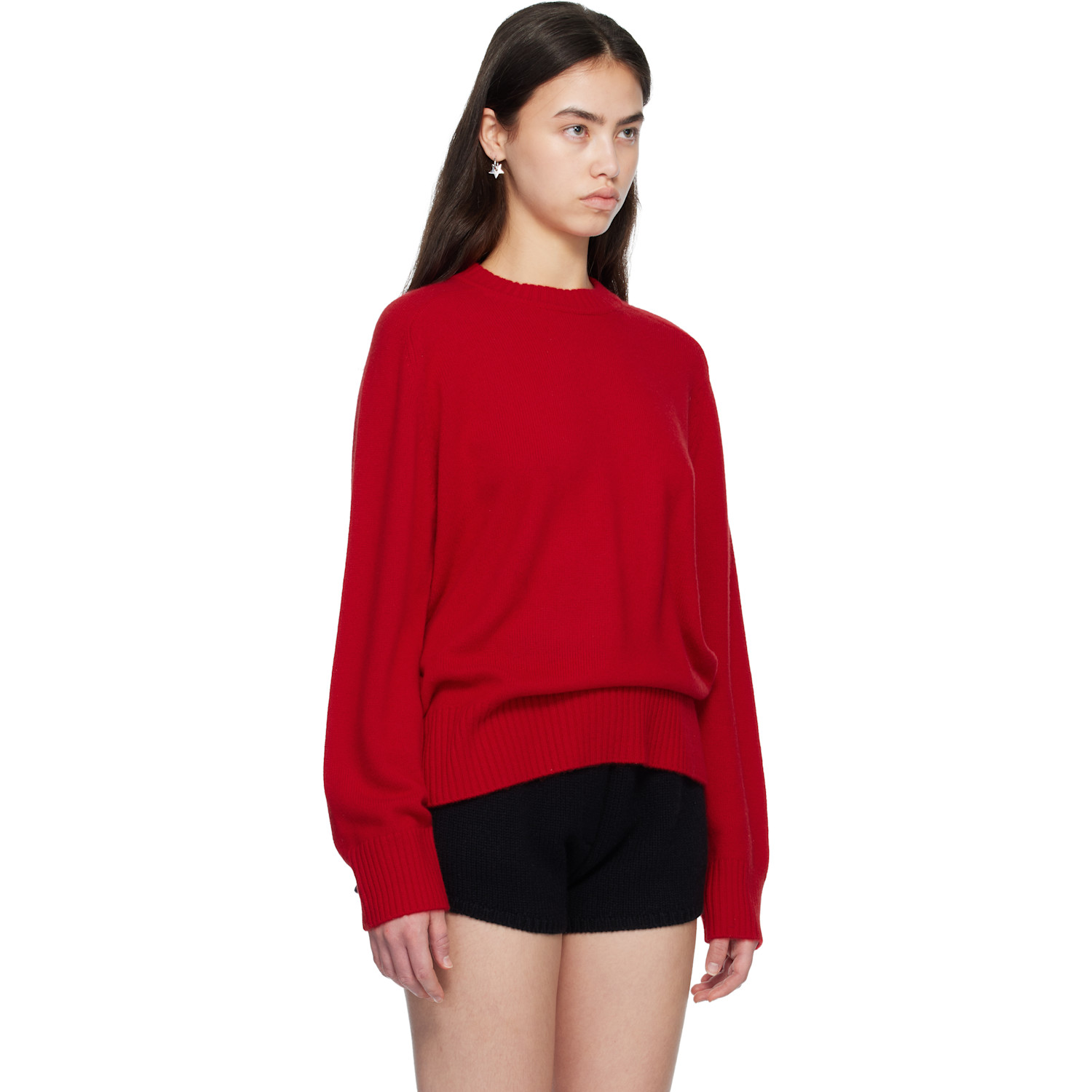  Loulou De Saison Red Baltra Lds Cashmere Sweater 