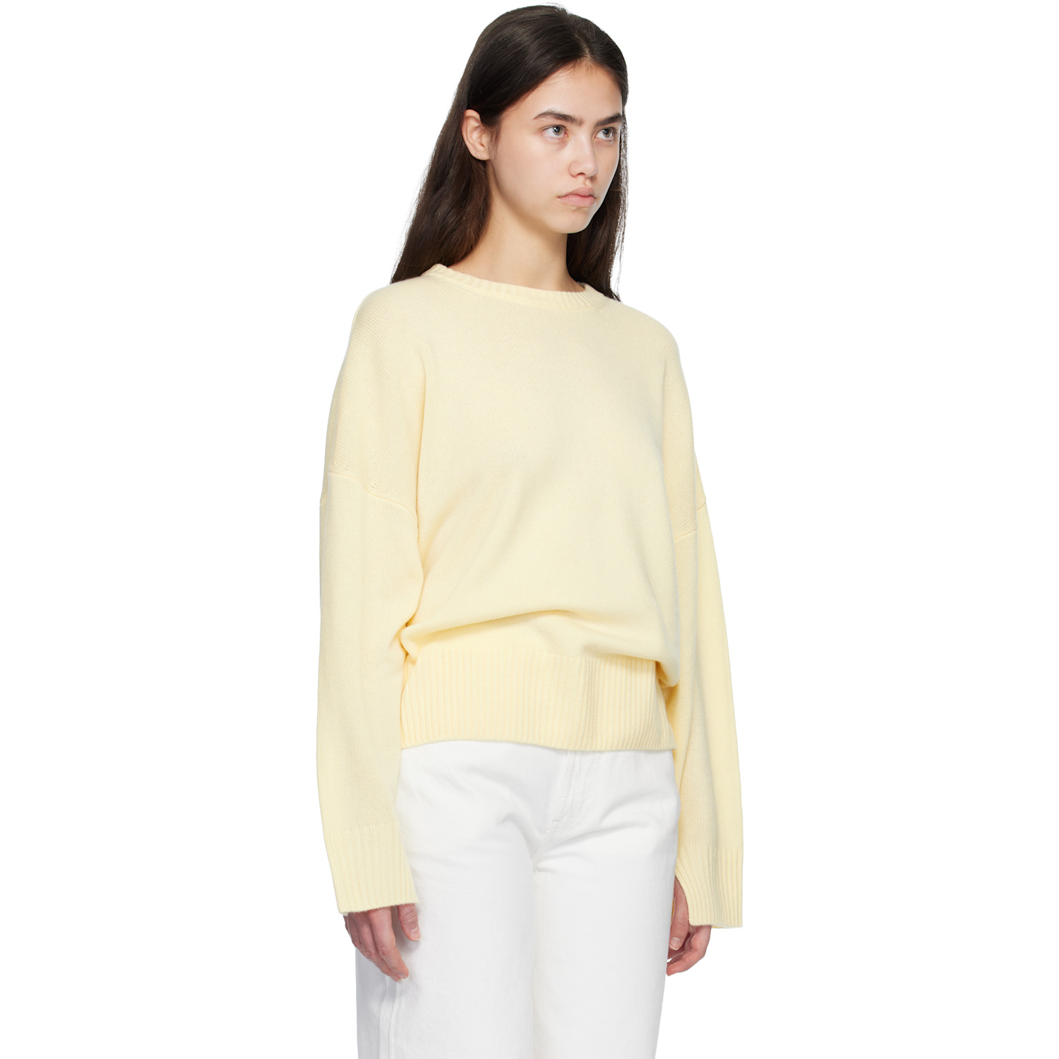  Loulou De Saison Off-white Anton Cashmere Sweater 