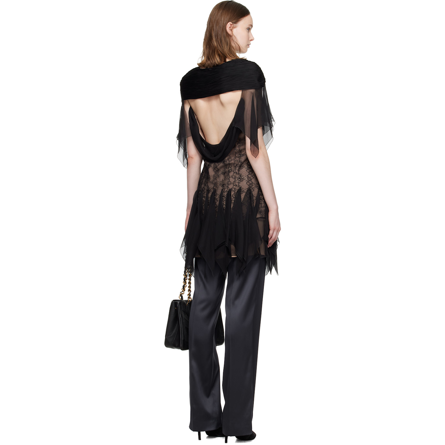  Valentino Black Lace Minidress 