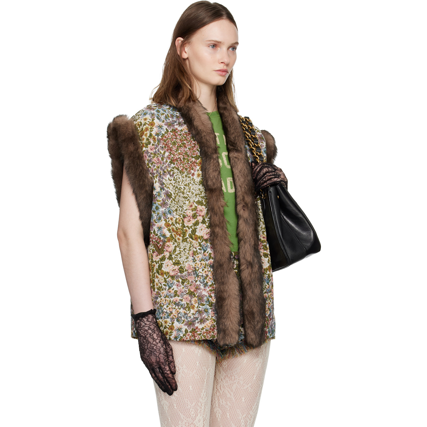  Valentino Multicolor Gobelin Après L'hiver Fiorellini Vest 