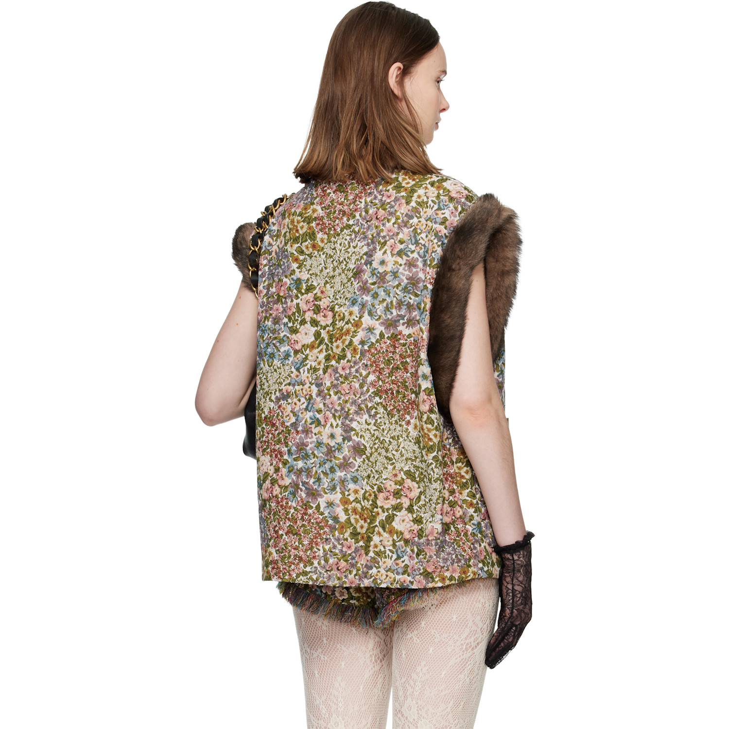 Valentino Multicolor Gobelin Après L'hiver Fiorellini Vest 