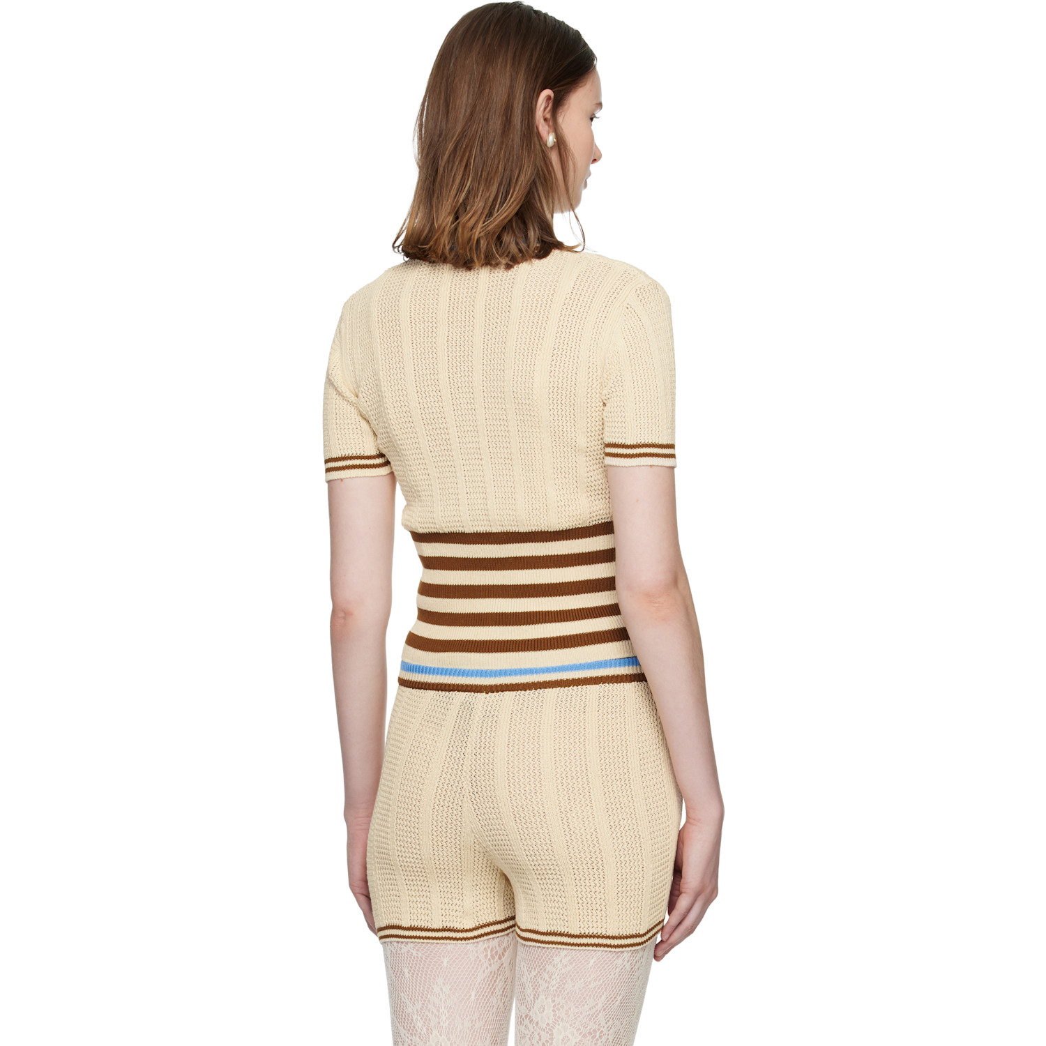  Valentino Beige Cotton Cardigan 