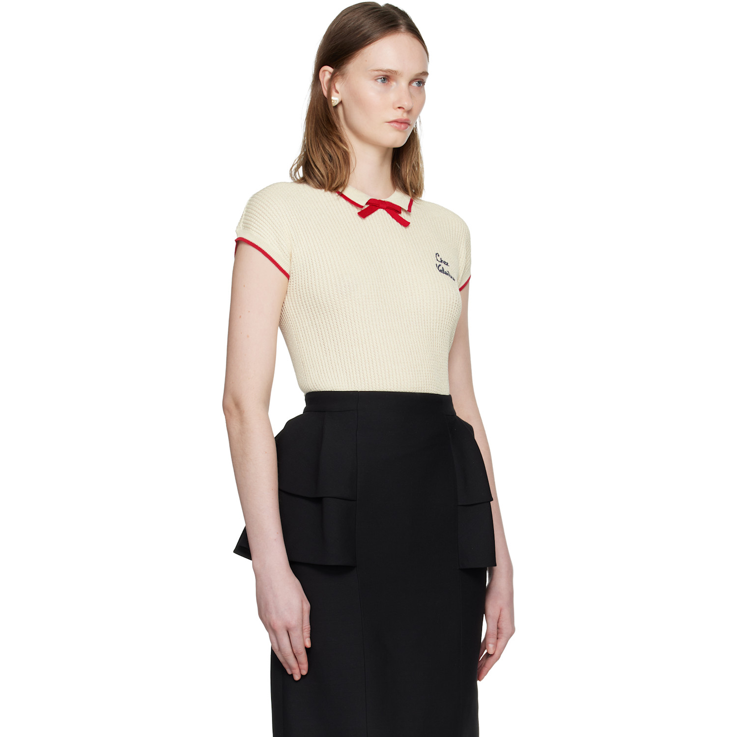  Valentino Beige 'chez Valentino' Polo 