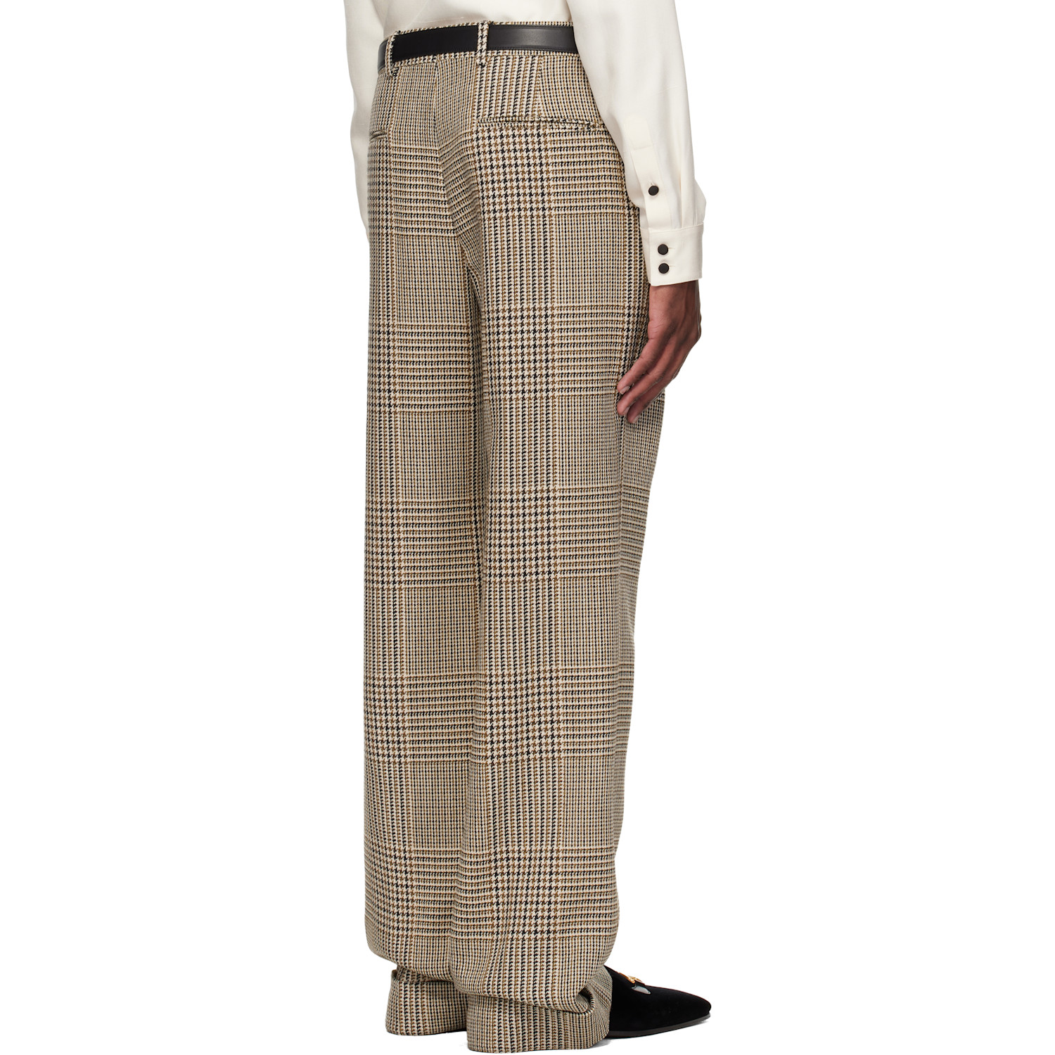  Valentino Beige Rolled Cuff Trousers 