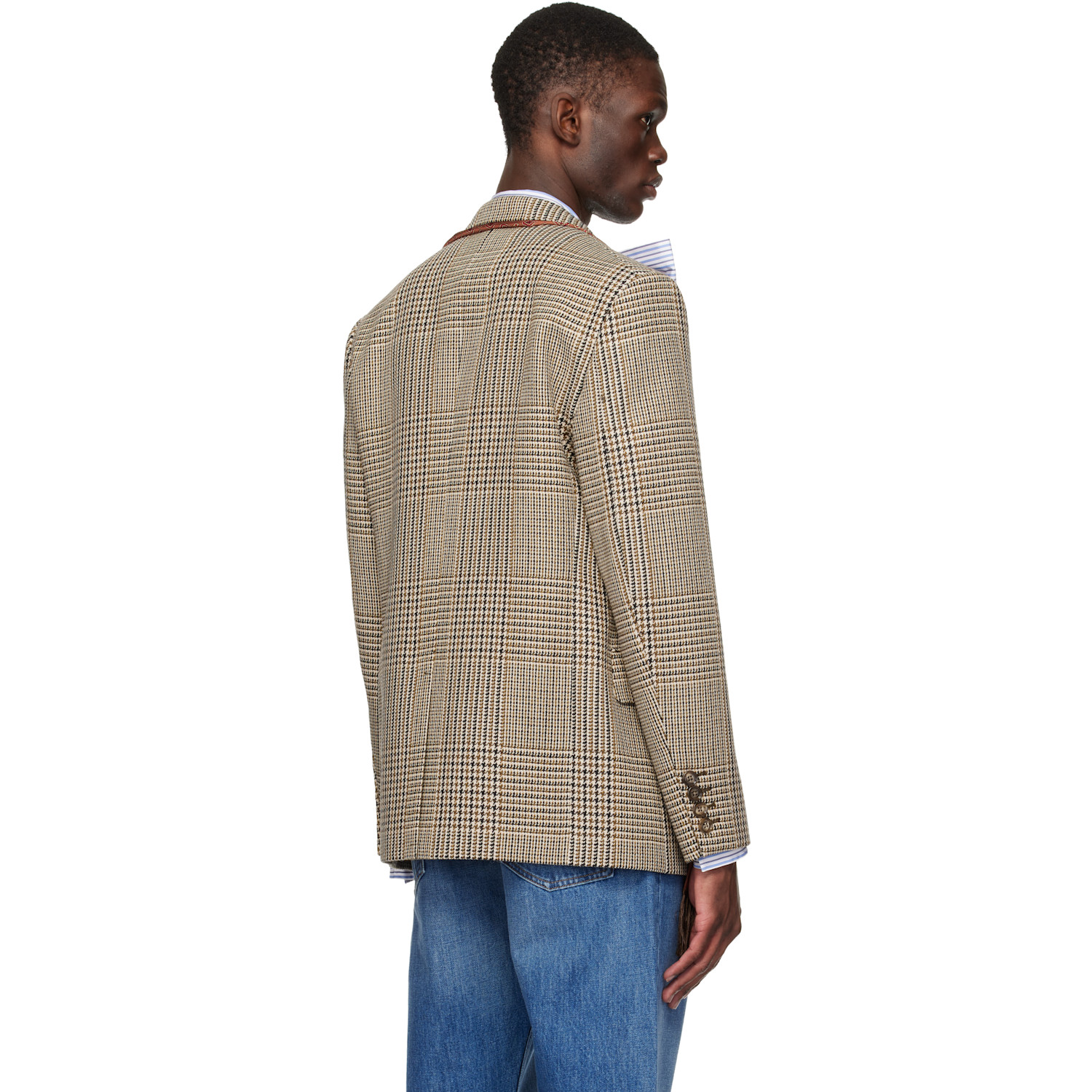  Valentino Beige Double-breasted Blazer 