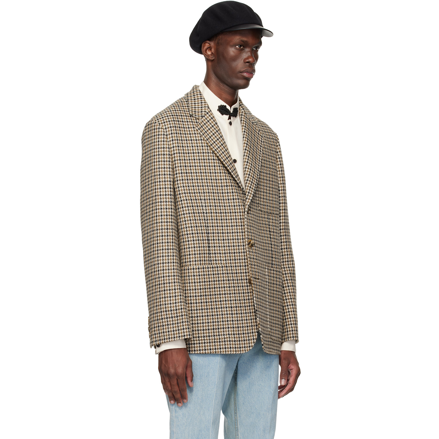  Valentino Beige Single-breasted Blazer 