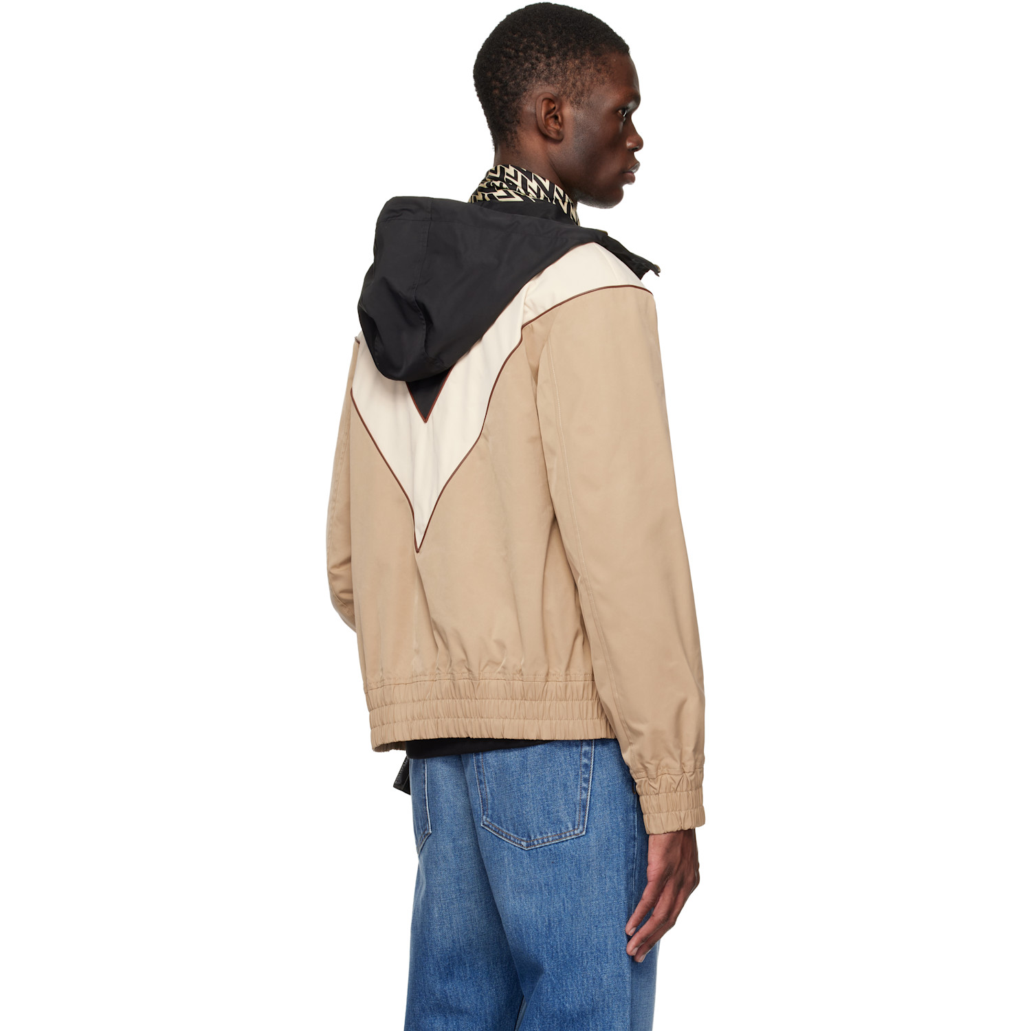 Valentino Beige Vlogo Signature Jacket 