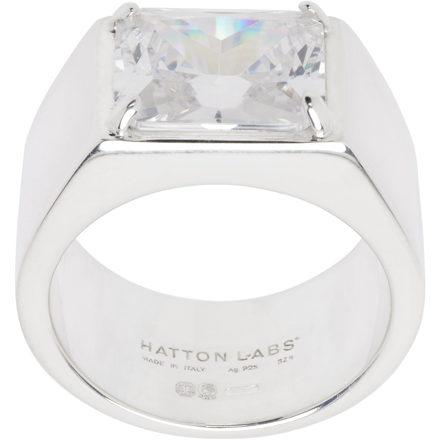 Hatton Labs Solitare Ring In Metallic