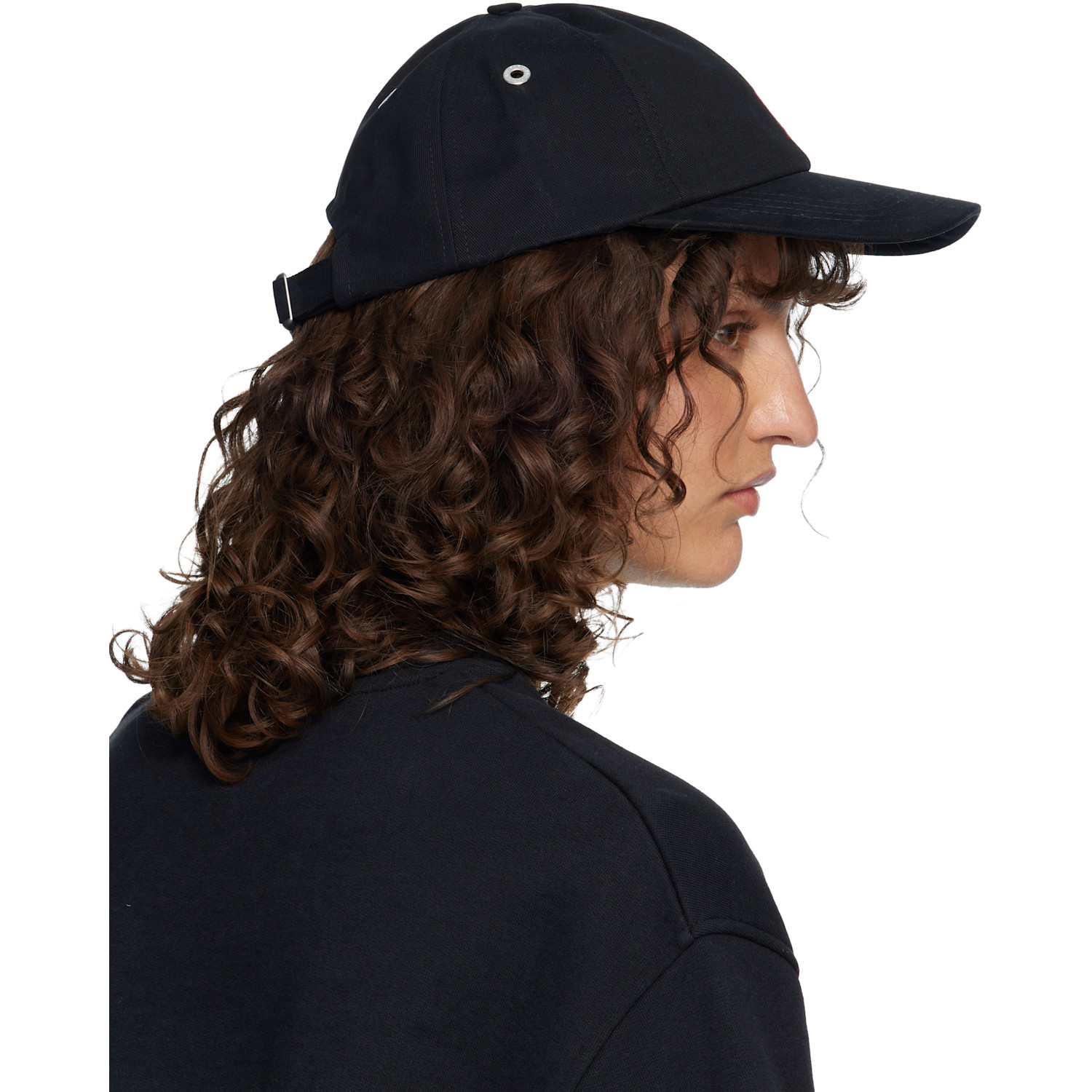  Ami Paris Black Cotton Ami De Coeur Embroidery Cap 