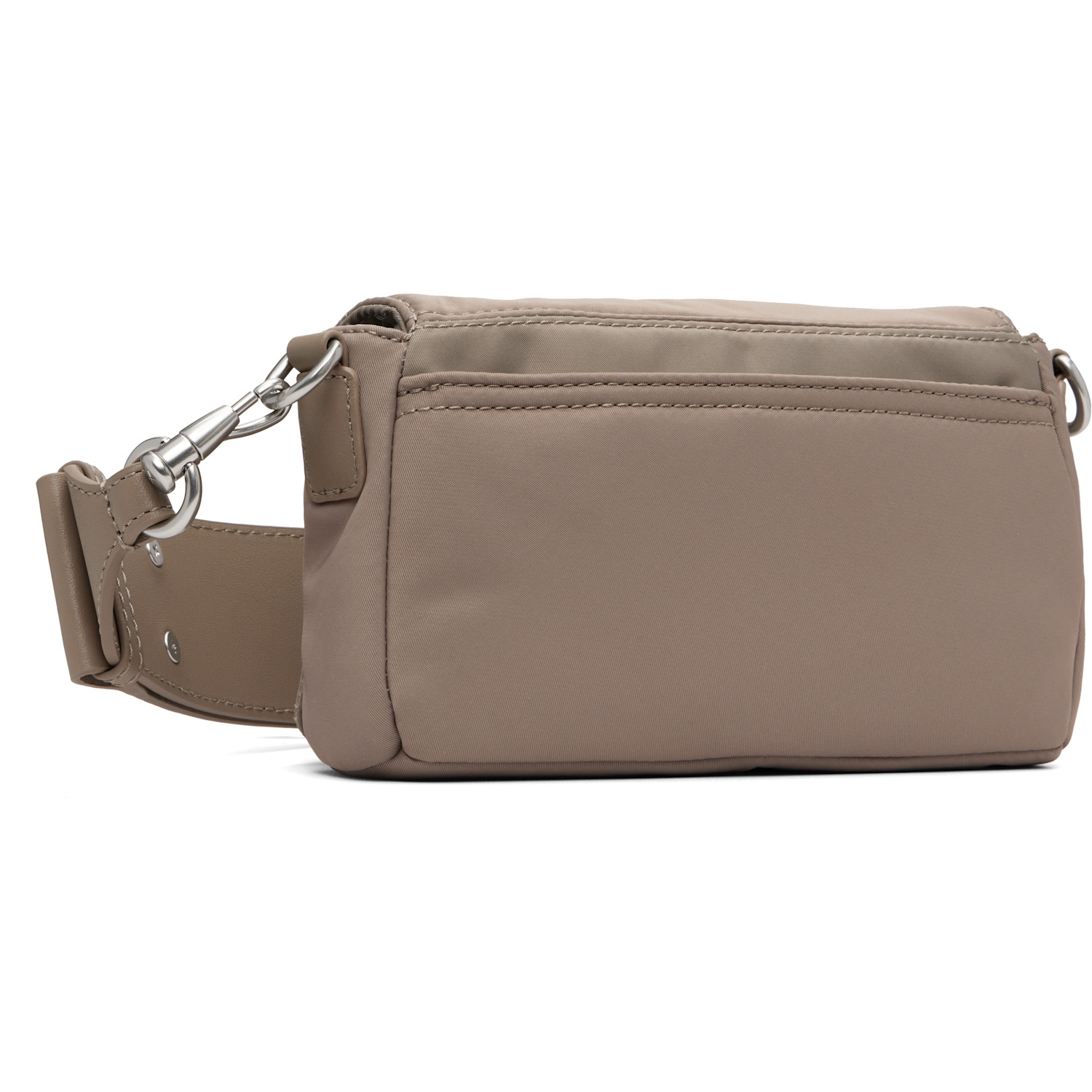  Ami Paris Taupe Nylon Marcel Lunch Box Bag 