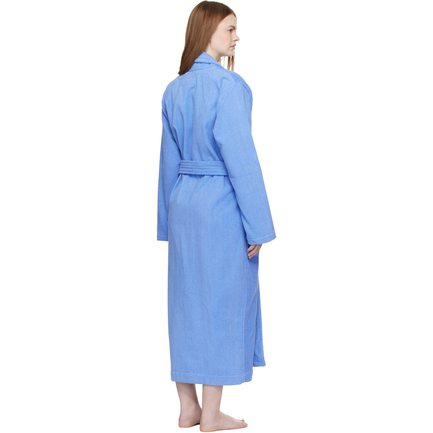  Tekla Blue Terry Classic Bathrobe 