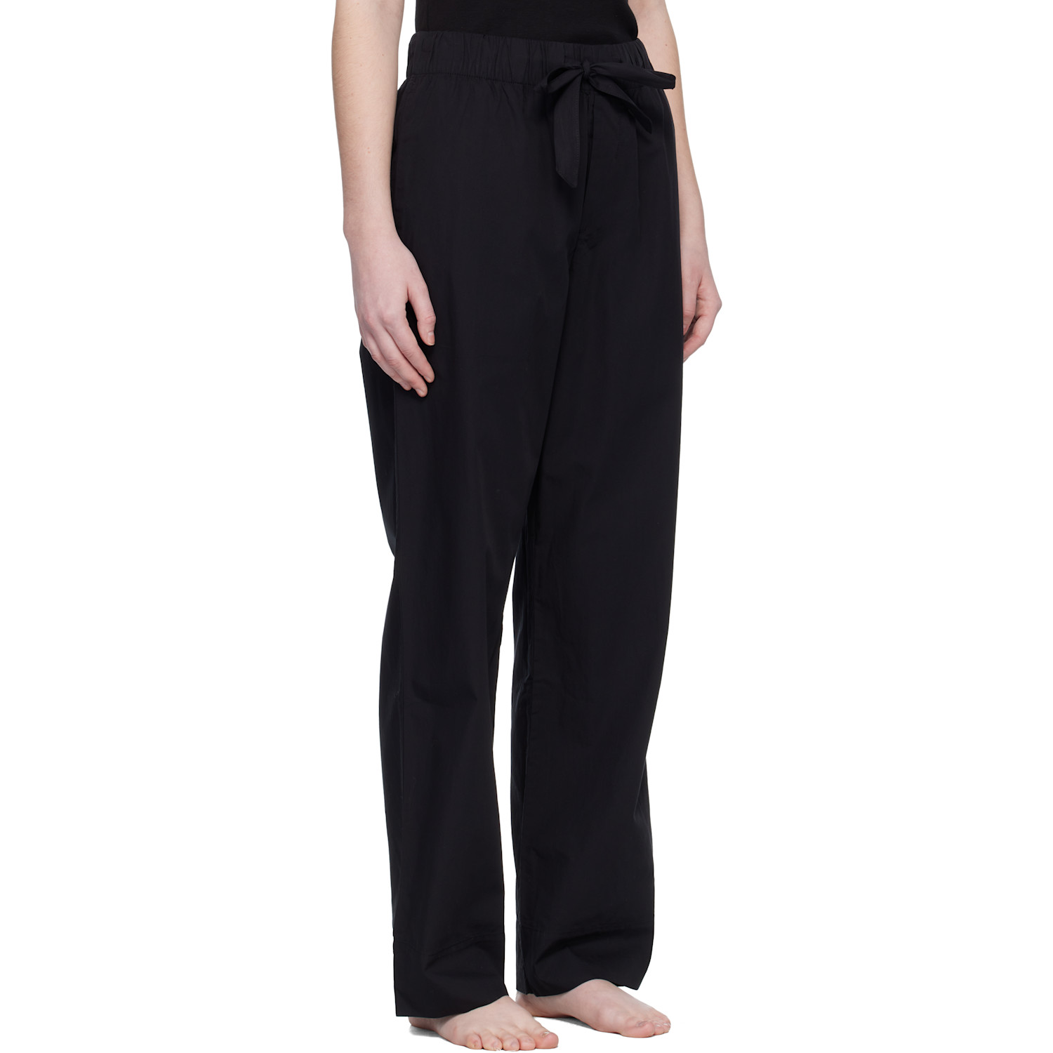  Tekla Black Poplin Pyjama Pants 