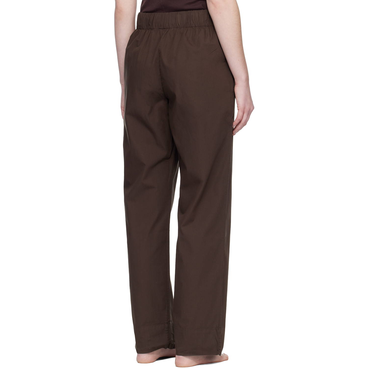  Tekla Brown Poplin Pyjama Pants 
