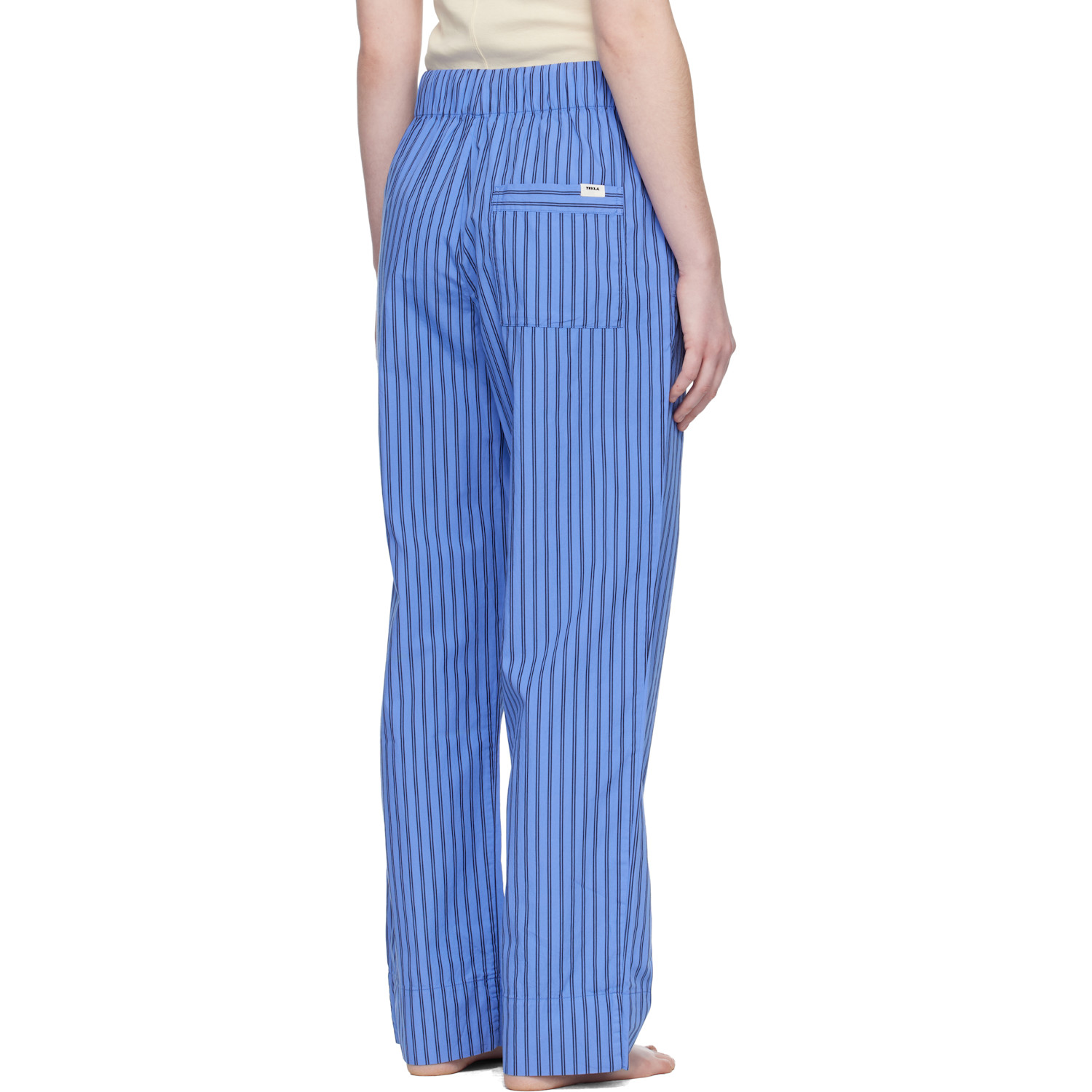  Tekla Blue Poplin Pyjama Pants 